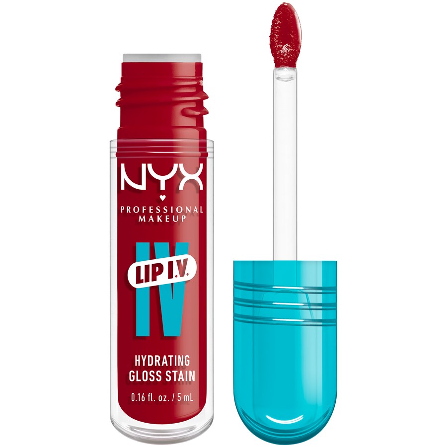 NYX Professional Makeup LIP IV Hydrating Gloss Serum Lippgloss 22 Cherry Drenched 5 g Dunkelrot Damen