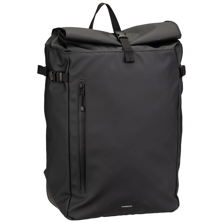 Sandqvist Rucksack Stream Slim Rolltop L Black Schwarz