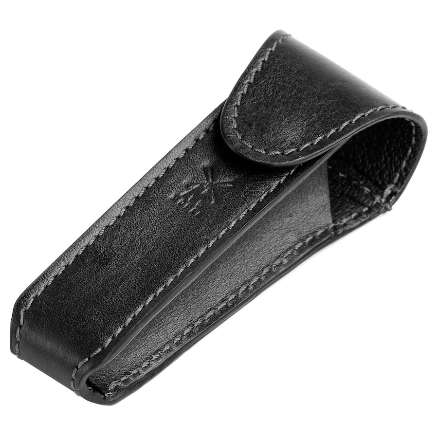 Mühle Reiseetui für Rasierhobel aus Florentiner Leder schwarz Herren