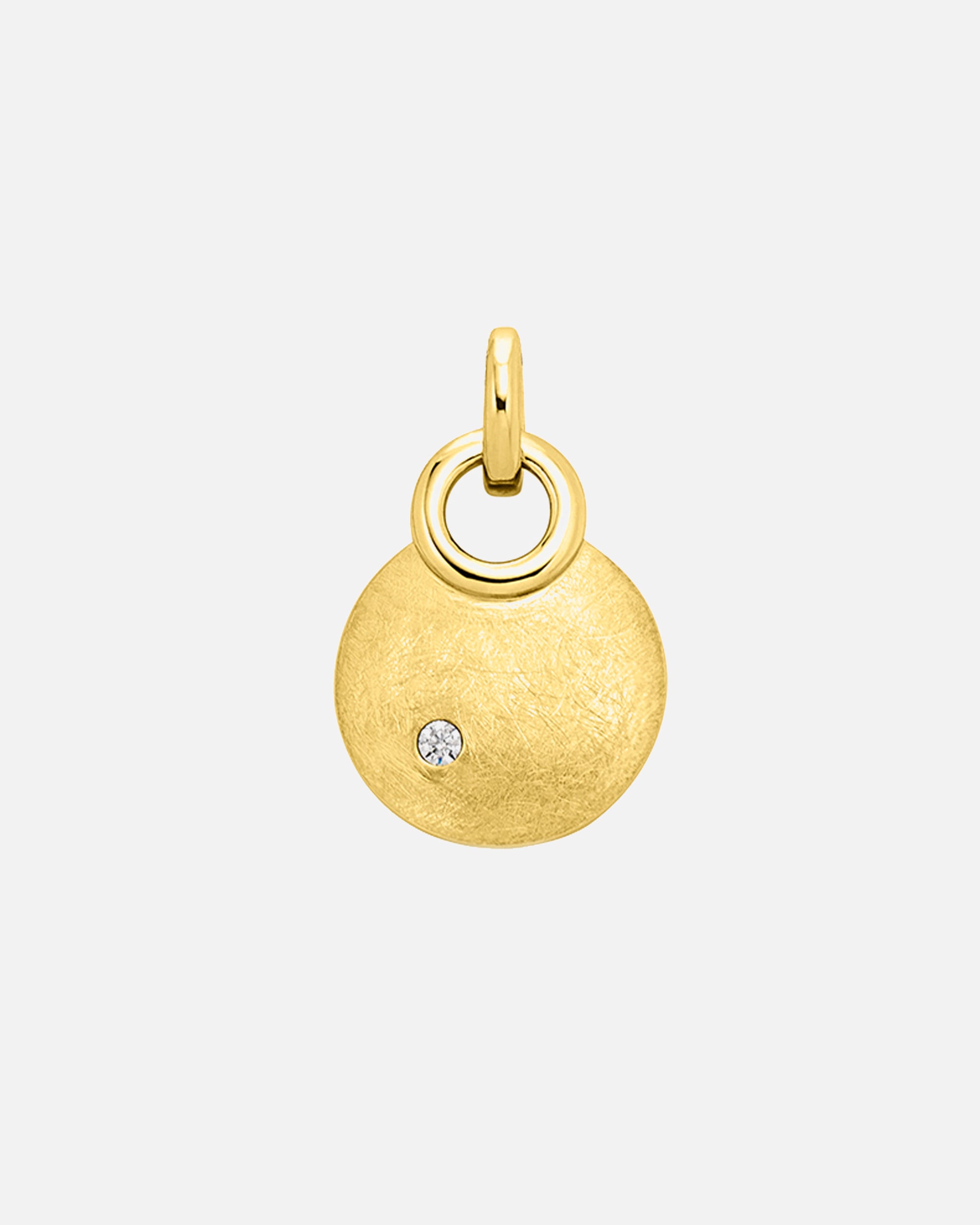 Anhänger für Weiblich Orolino Anhänger 585/- Gold Brillant 0,02ct. gelb vergoldet