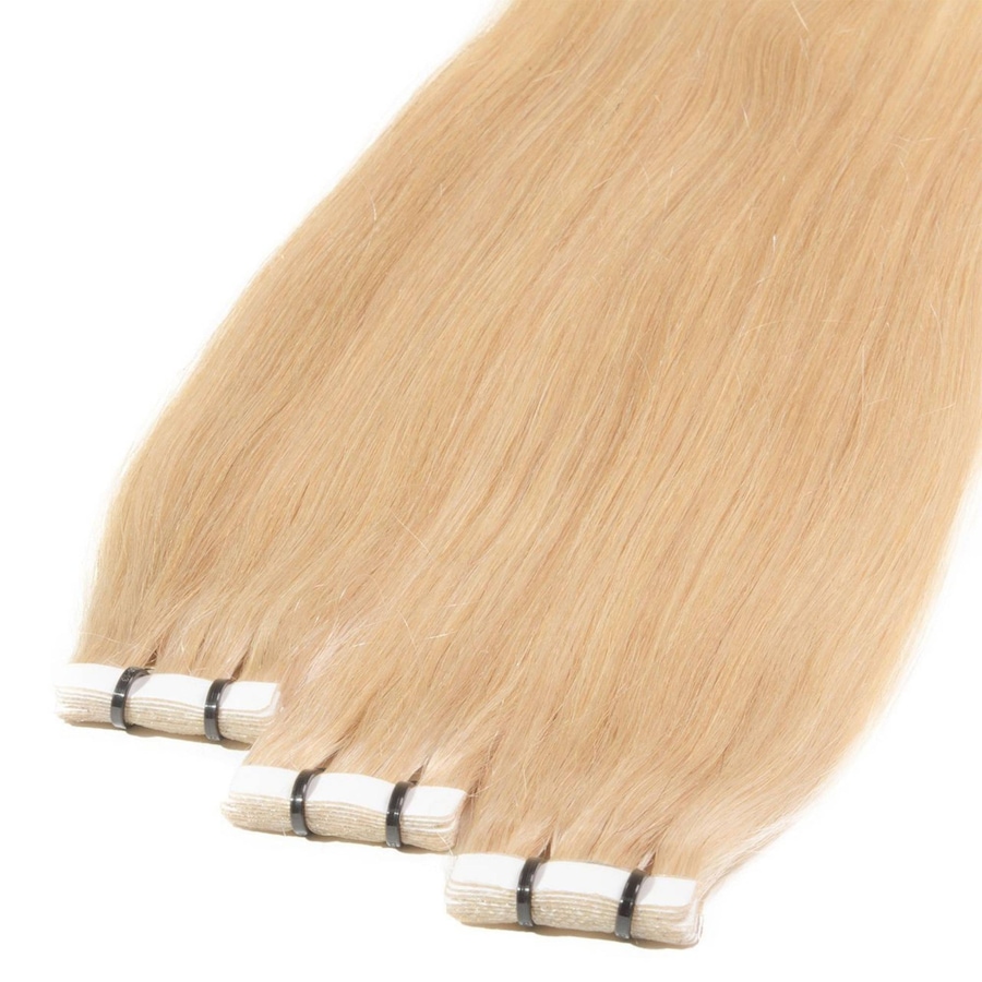 hair2heart Tape Extensions Premium Echthaar #9/0 lichtblond 40cm Nude Damen