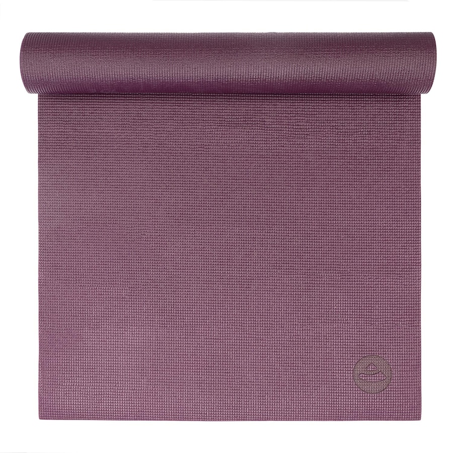 bodhi Design Yogamatte LEELA Collection PVC aubergine/türkis aubergine, Mandala: türkis