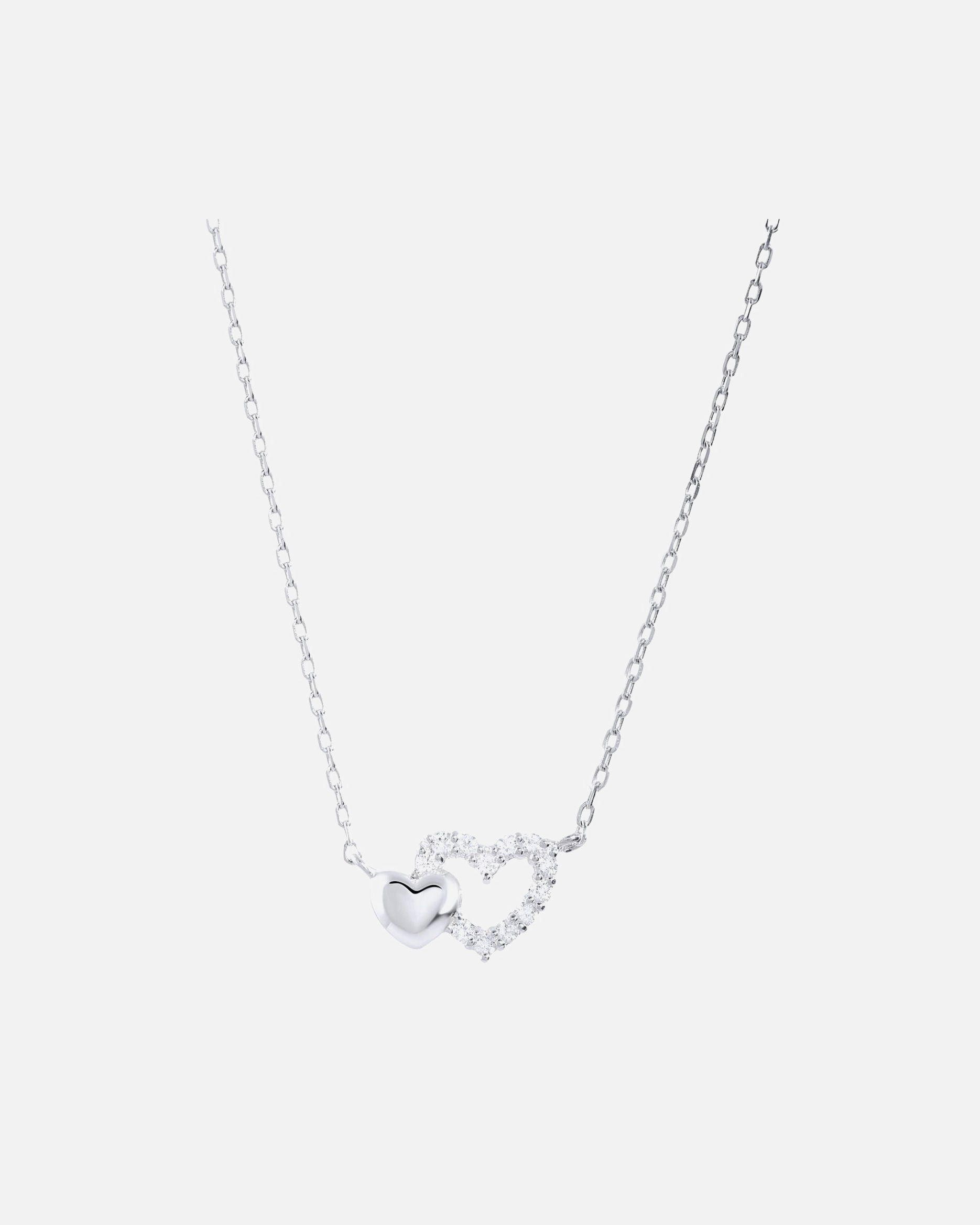 Halskette für Weiblich Lucardi Halskette 925 Silber 42cm -silbern Halskette 925 Silber 42cm -silbern