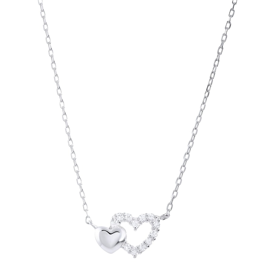 Lucardi Halskette 925 Silber 42cm -silbern Damen