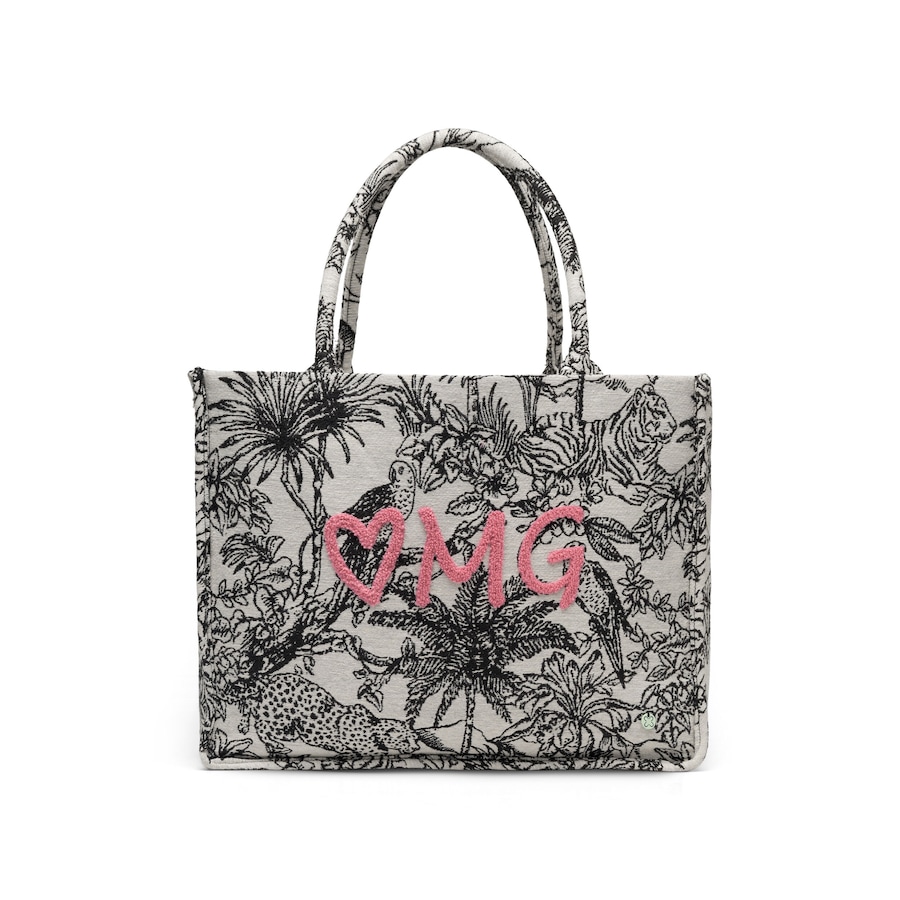 Codello Shopper mit Dschungel-Print und OMG-Stickerei Onesize Damen