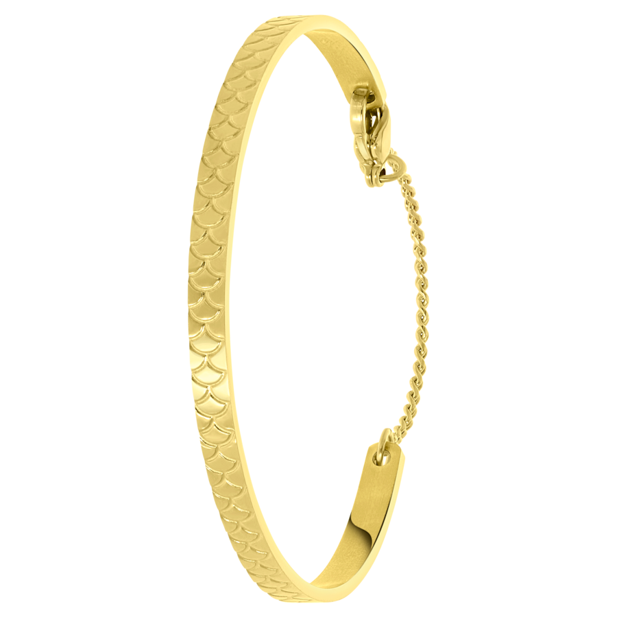 Lucardi Armband Stahl 58mm Gold Damen