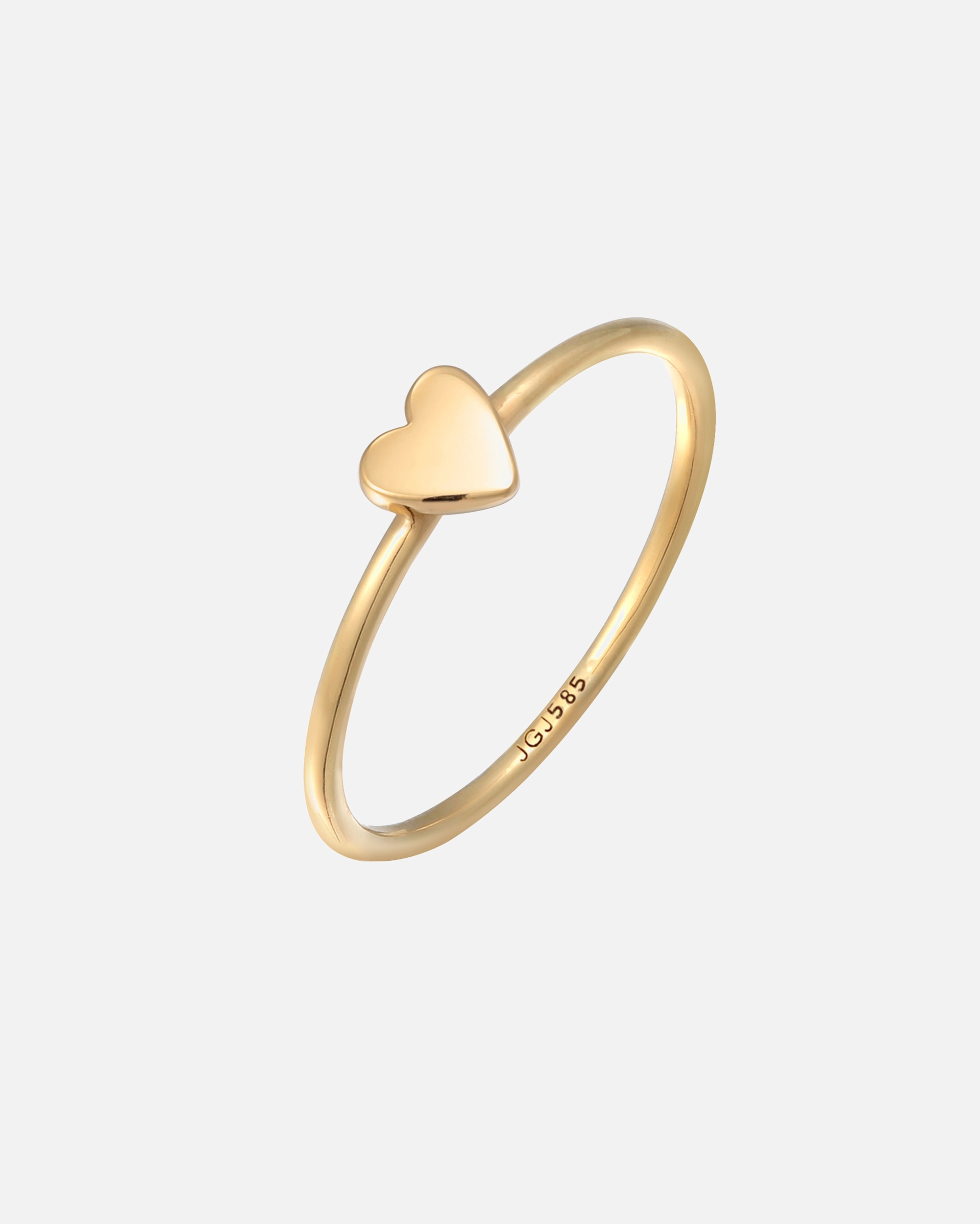 Ring für Weiblich Elli PREMIUM Herz Liebe Verlobung 585 Gelbgold 56
