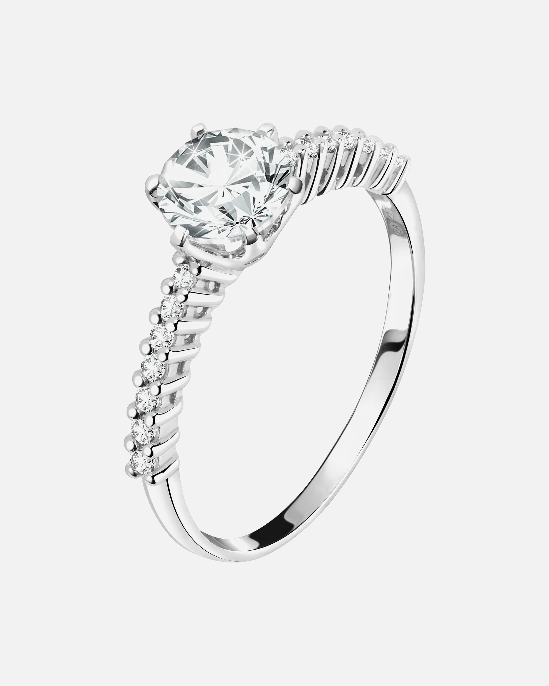 Ring für Weiblich CHRIST Damenring 375er Weißgold 52