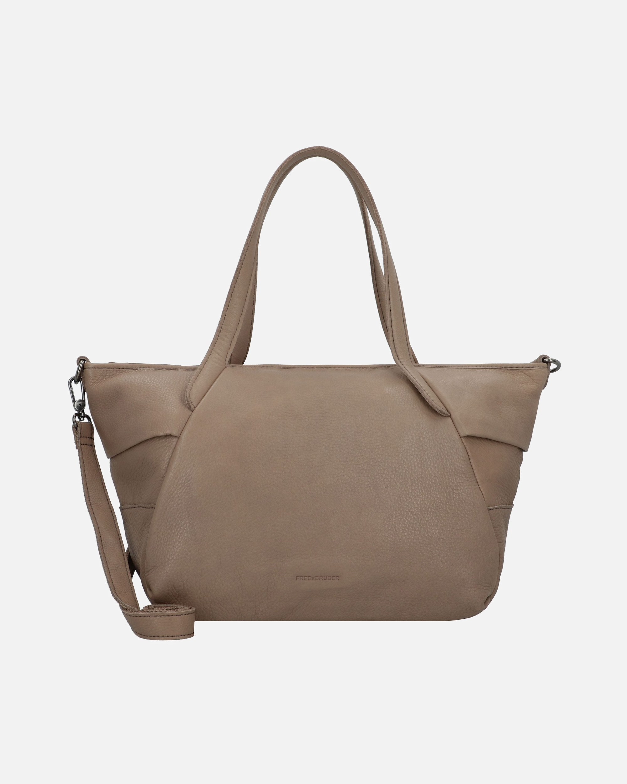 Tasche für Weiblich FREDsBRUDER Leia Shopper Tasche Leder 40 cm almond