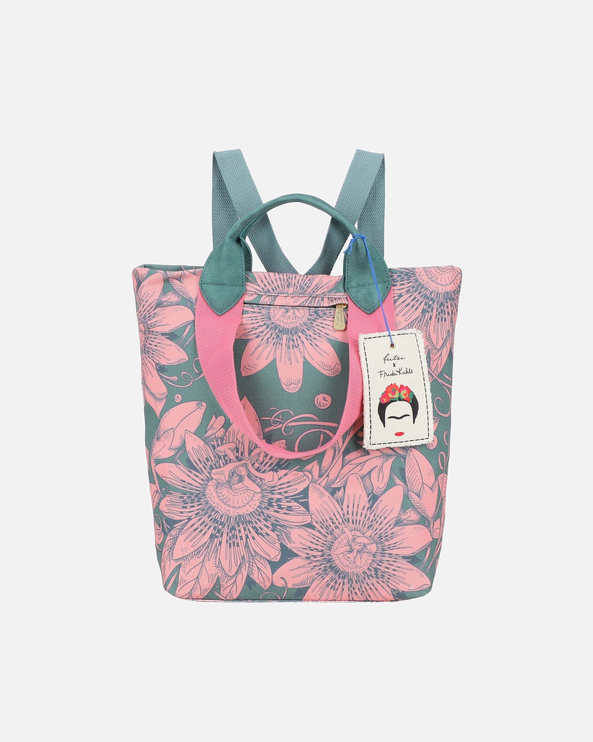 Rucksack für Weiblich Fritzi aus Preußen Fritzi x Frida Kahlo Limited Bloom Daypack bloom green