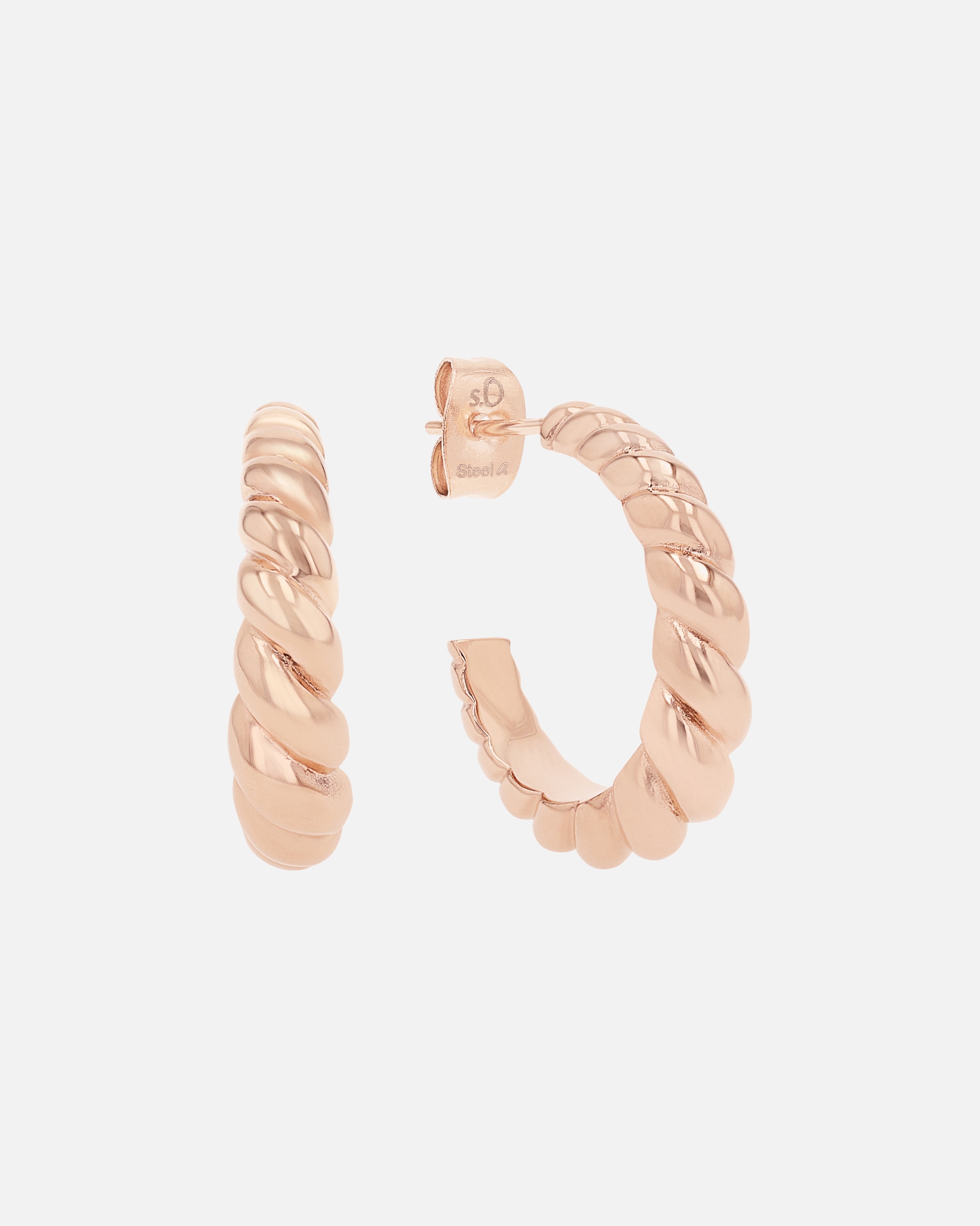 Creolen für Weiblich s.Oliver Creolen Roségold