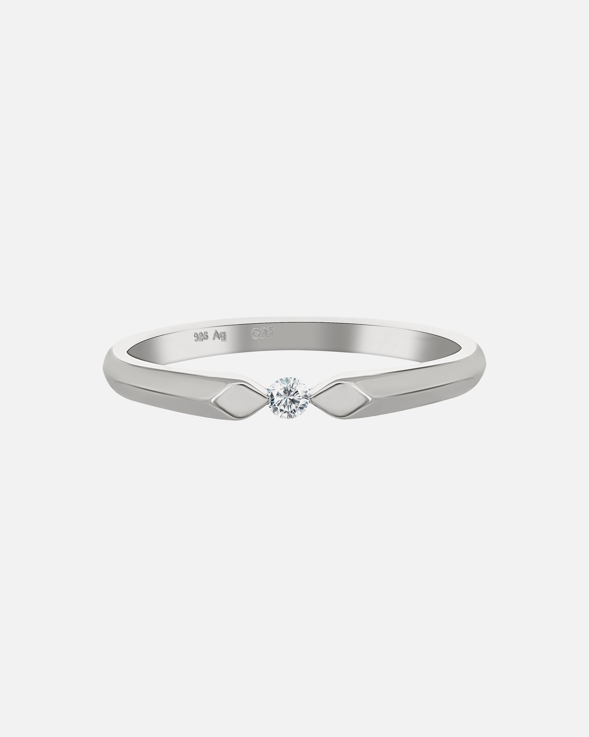 Ring für Weiblich caï Ring 925/- Sterling Silber Zirkonia 058 (18,5)