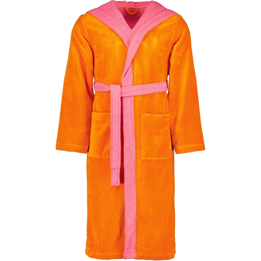 Vossen Bademäntel unisex Kapuze Poppy electric orange/prim rose - 0033 L