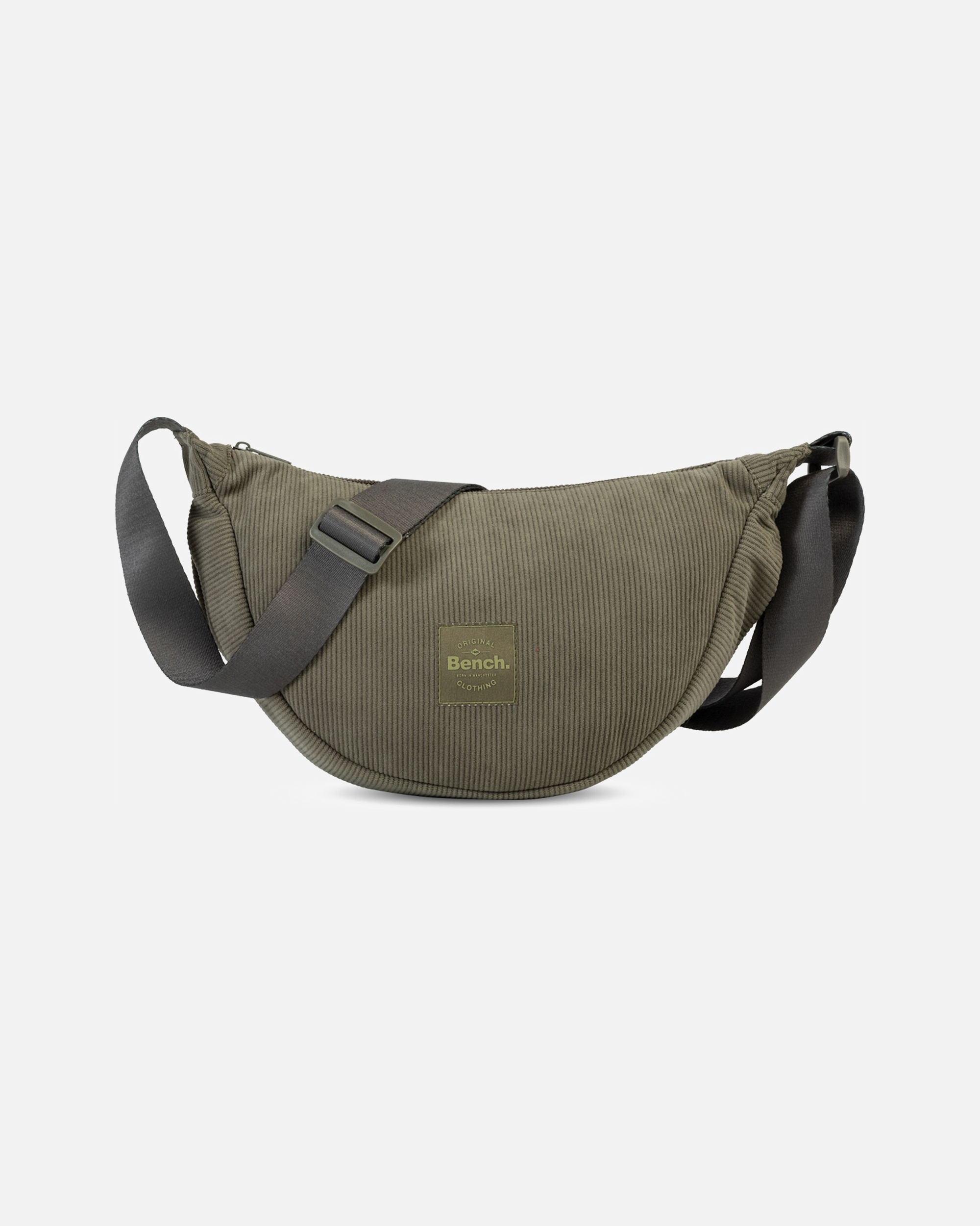 Tasche für Weiblich Bench. Cord Umhängetasche olivgrün