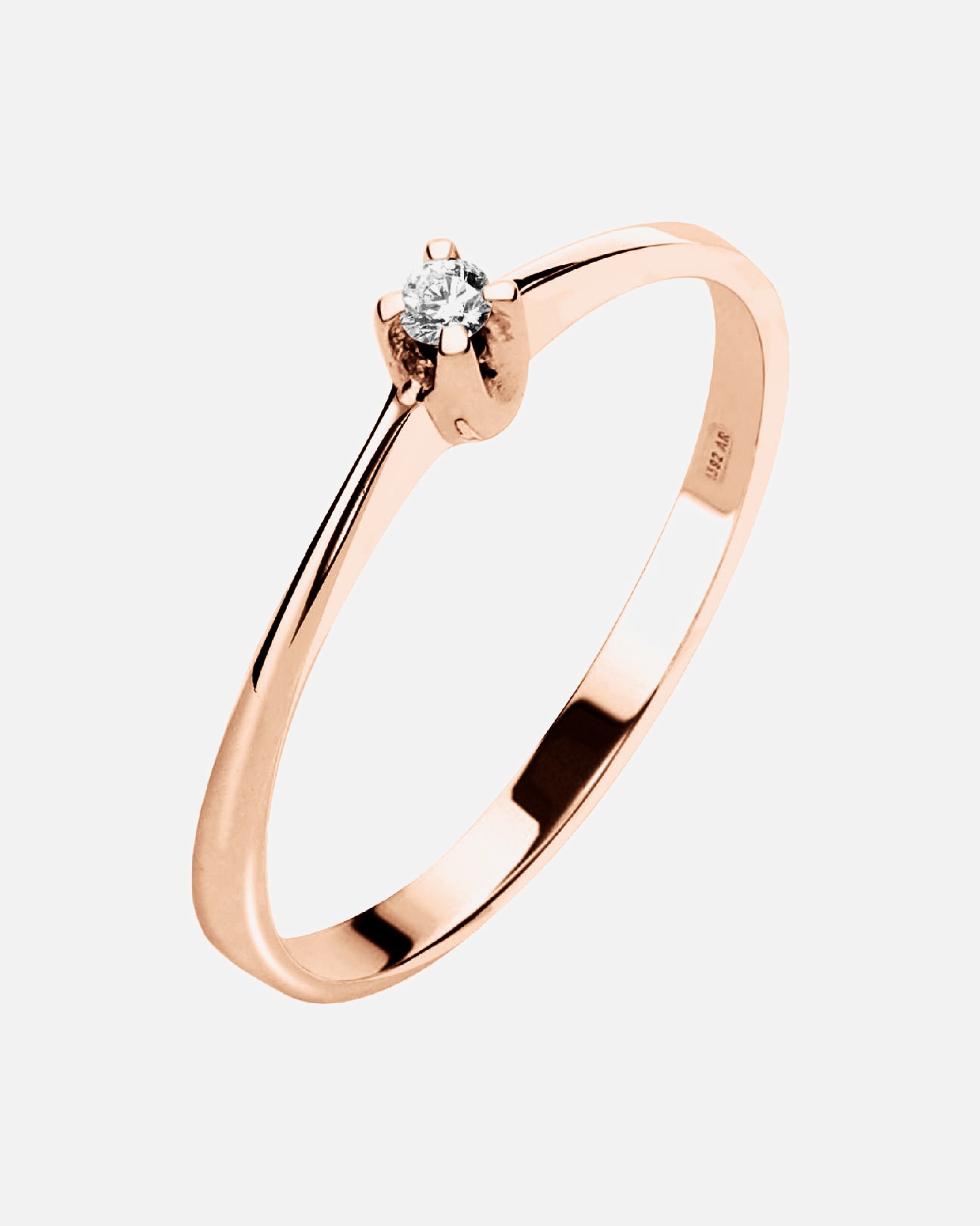 Ring für Weiblich CHRIST Damenring 375er Roségold 56