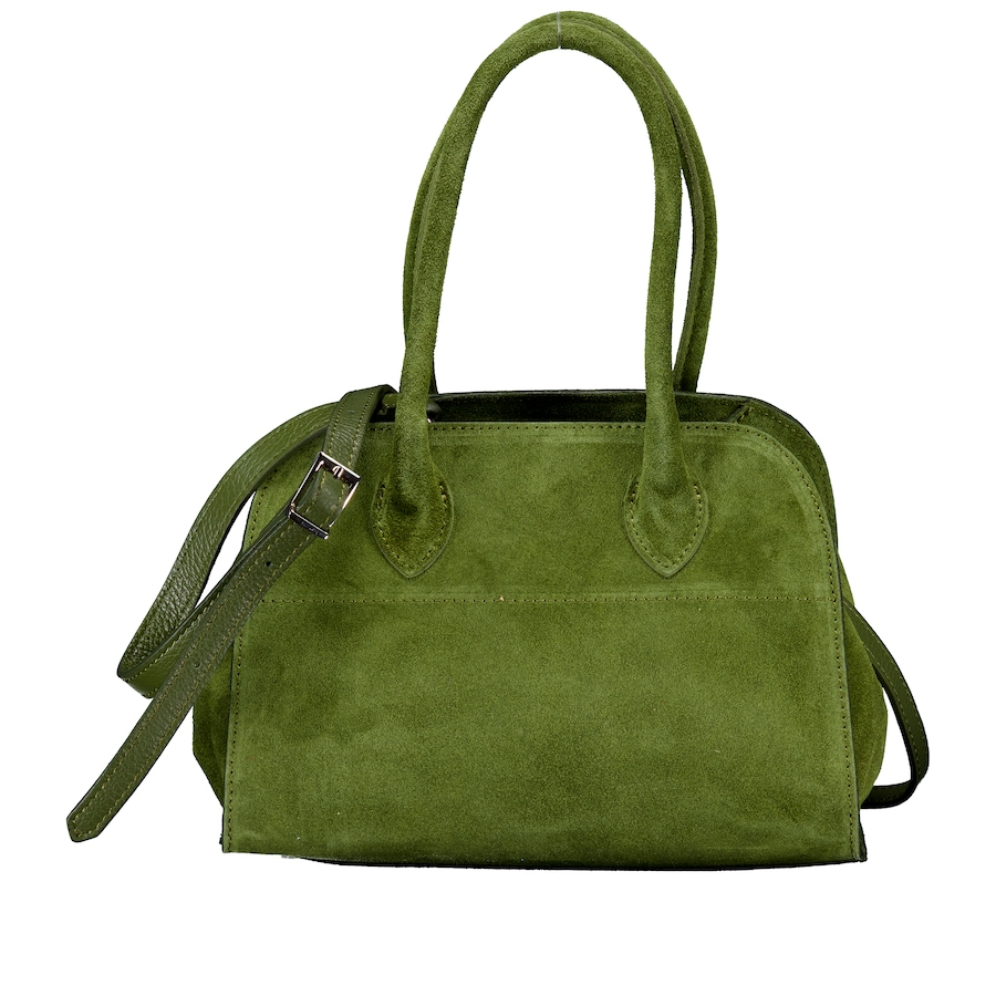 Hausfelder Manufaktur Tasche Velours Oliv Damen