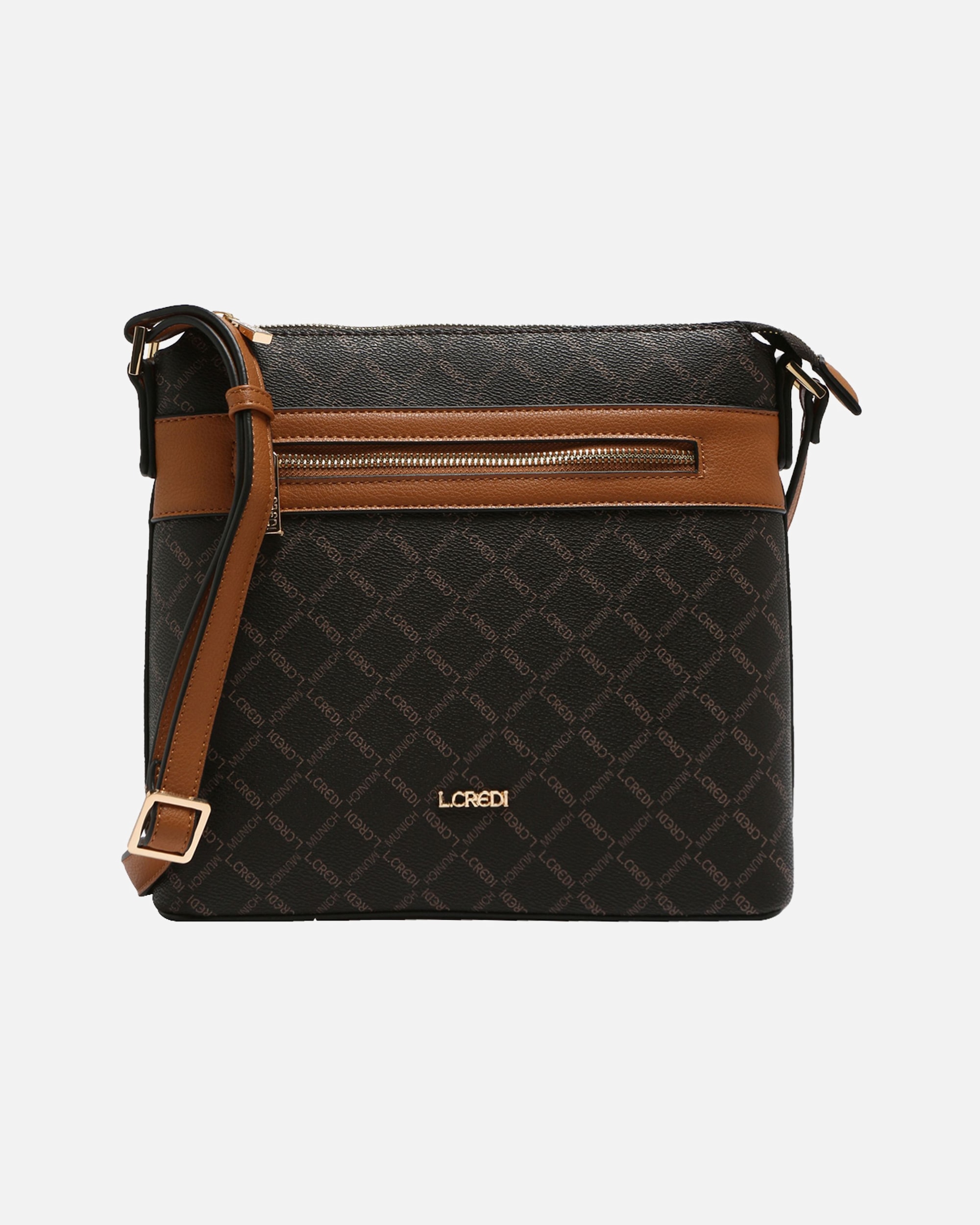 Clutch für Weiblich L.CREDI Filiberta Umhängetasche braun