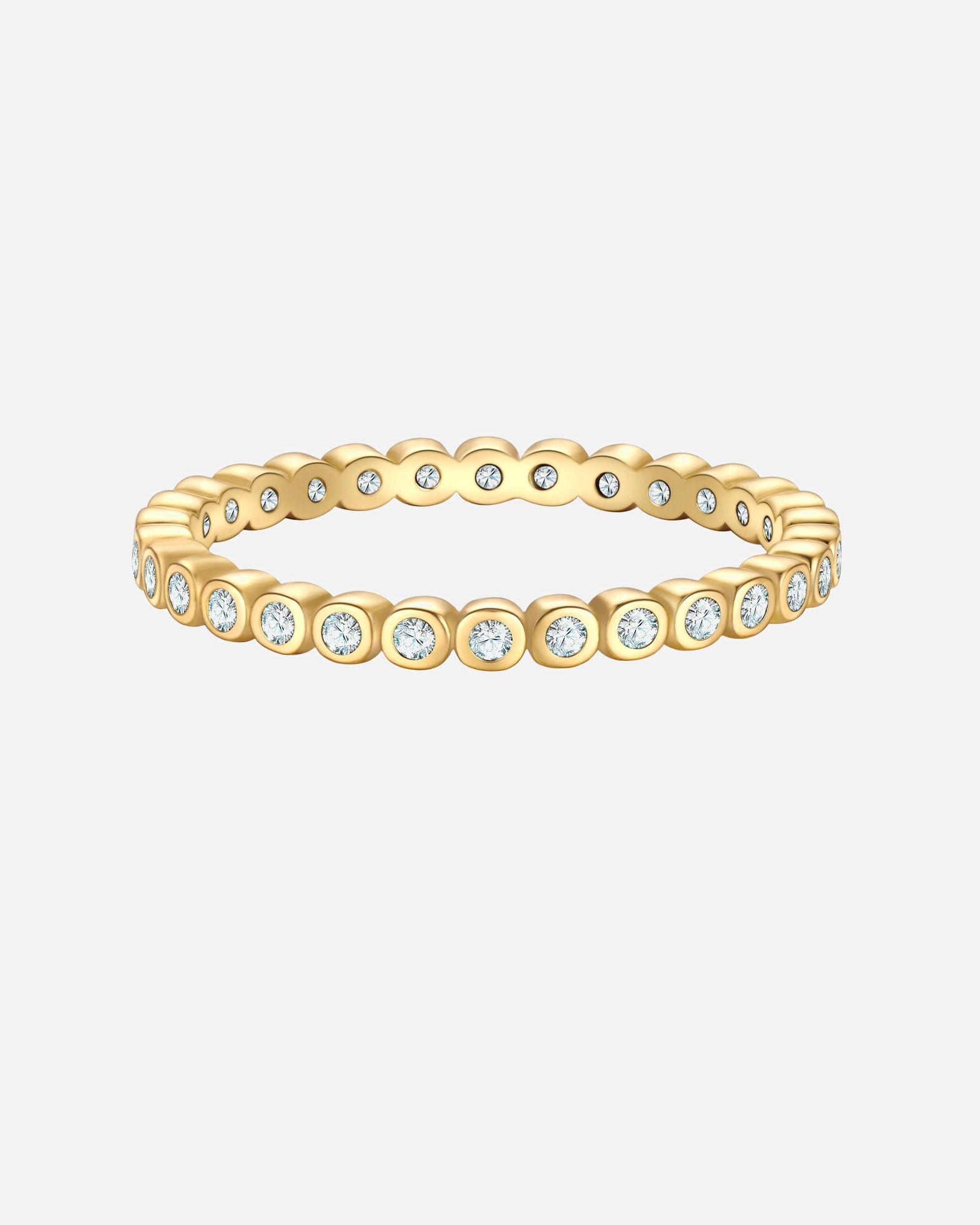 Ring für Weiblich Glanzstücke München Ring aus Sterling Silber in gelbgold mit Zirkonia 48
