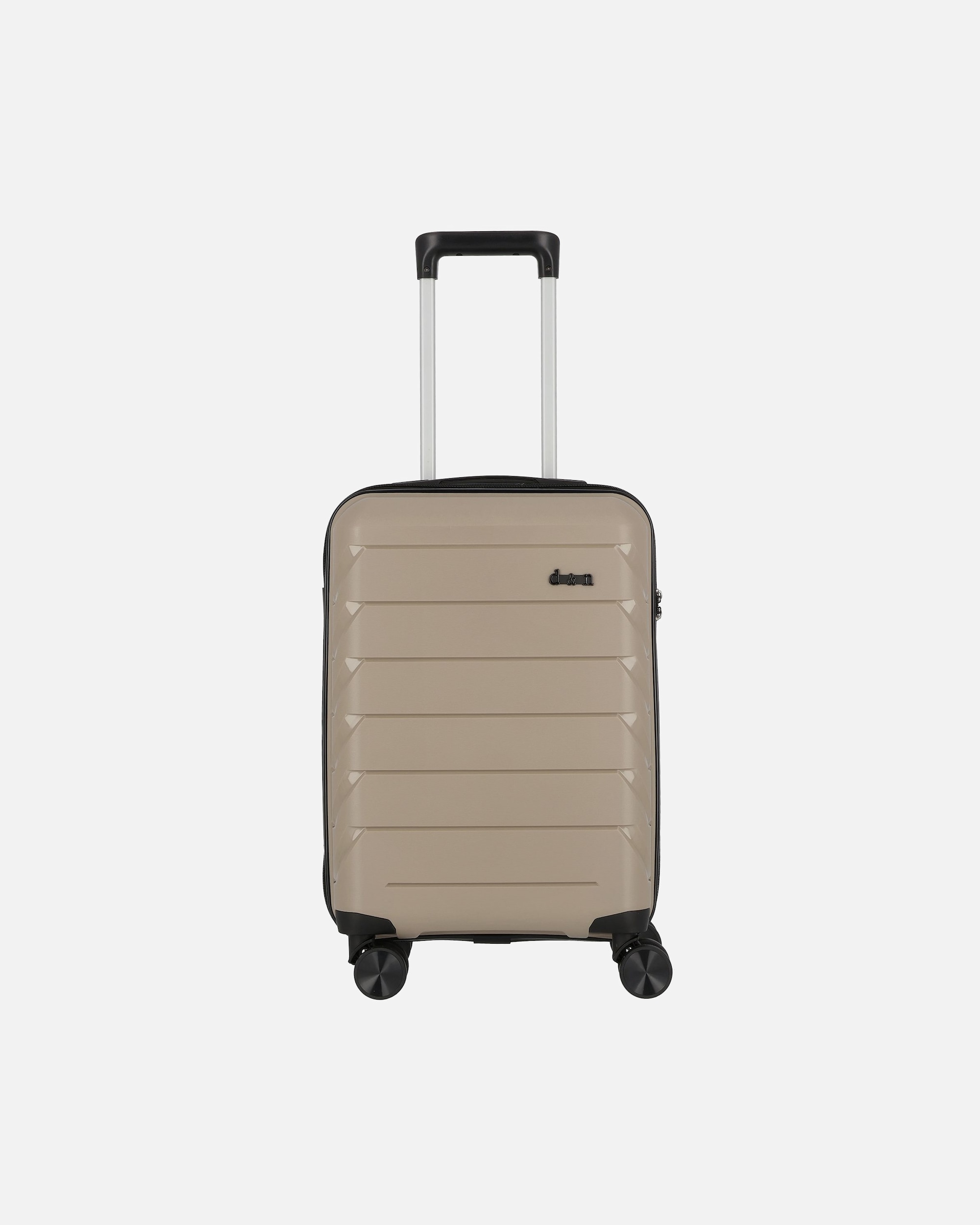 Handgepäckkoffer für Männlich d & n Travel Line 4100 4 Rollen Kabinentrolley S 54 cm taupe