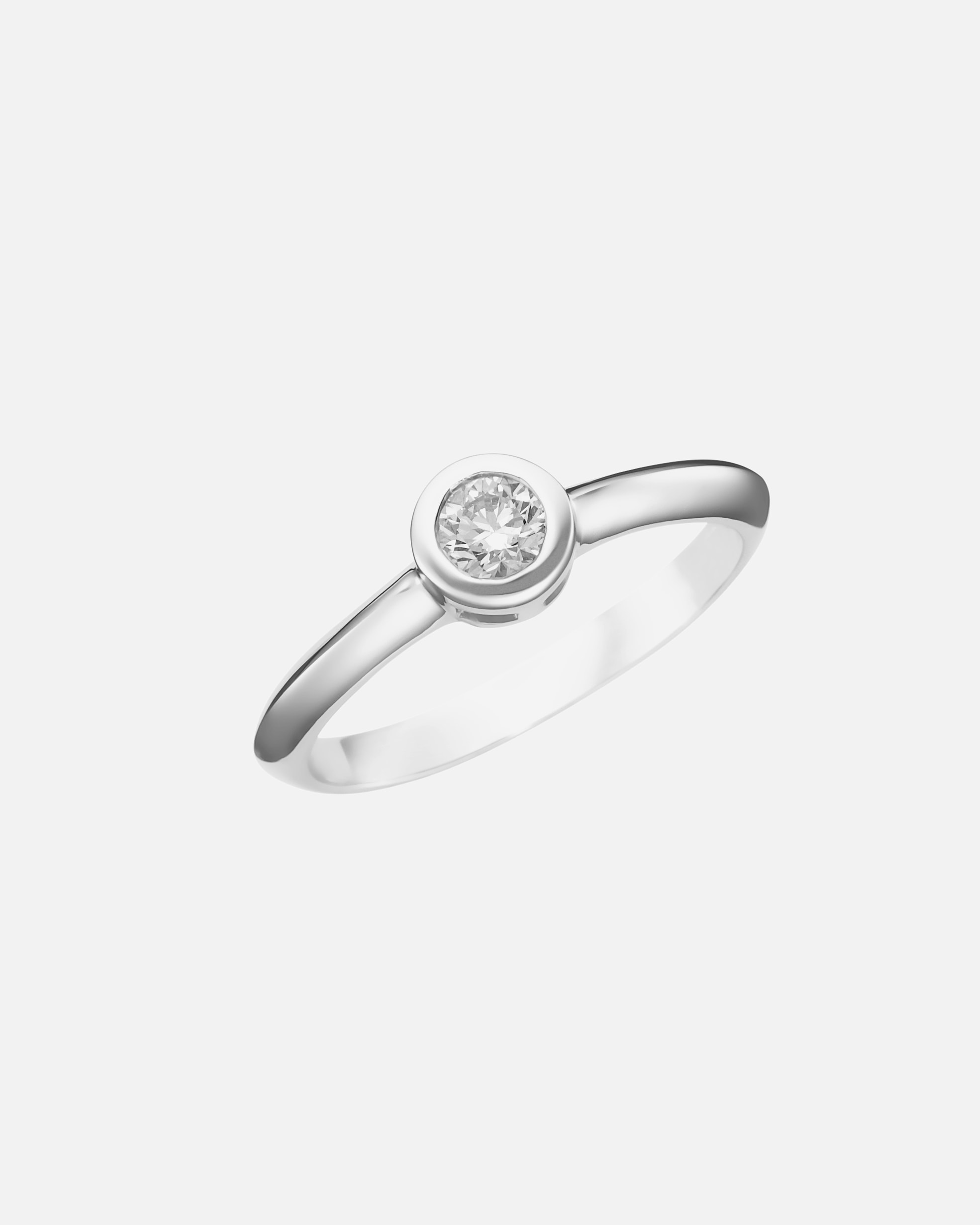 Ring für Unisex Luigi Merano Ring mit Brillant in Zargenfassung, Gold 585 56