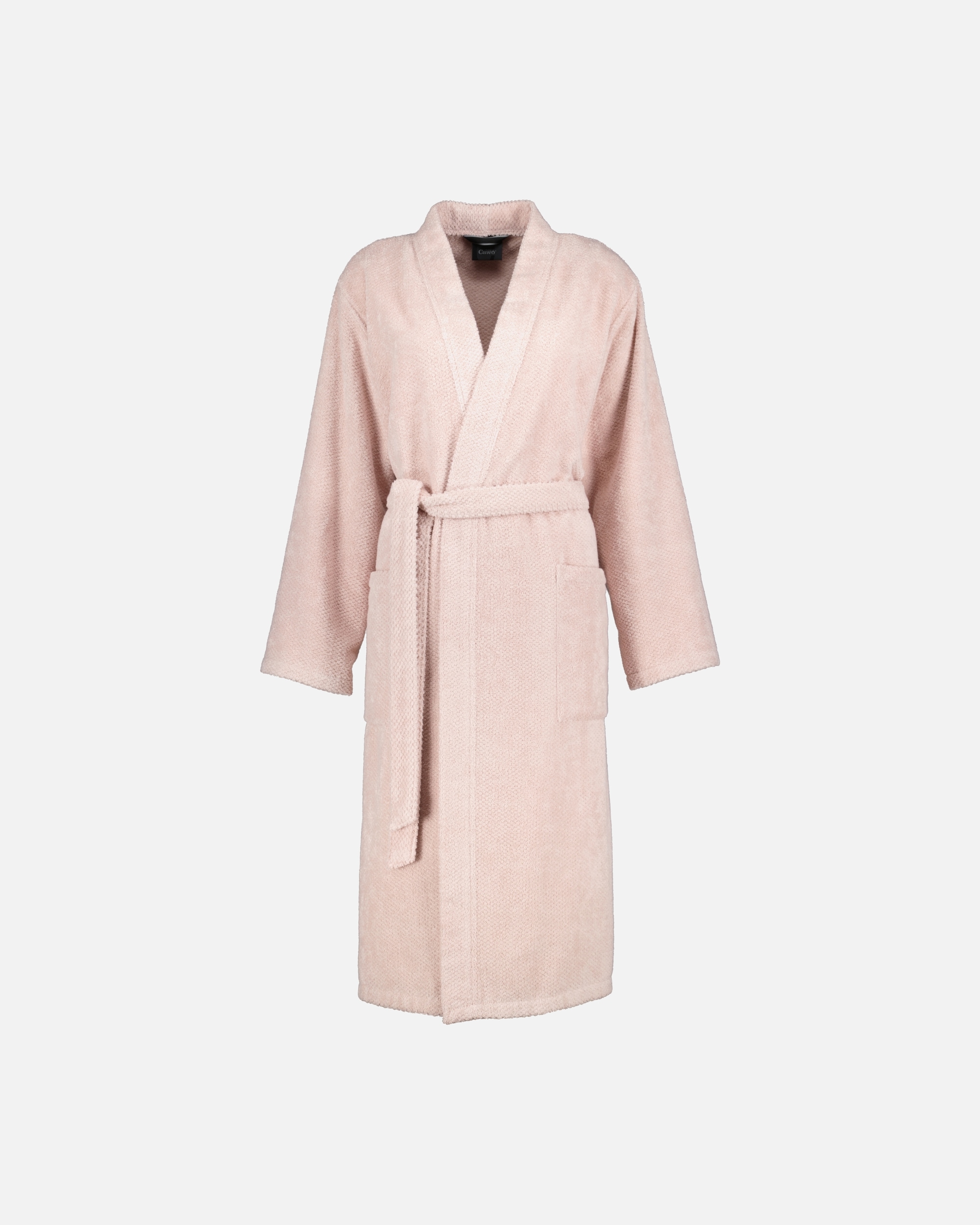 Bademantel für Weiblich Cawö Cawö Bademäntel Damen Kimono Pure 5222 puder - 383 S