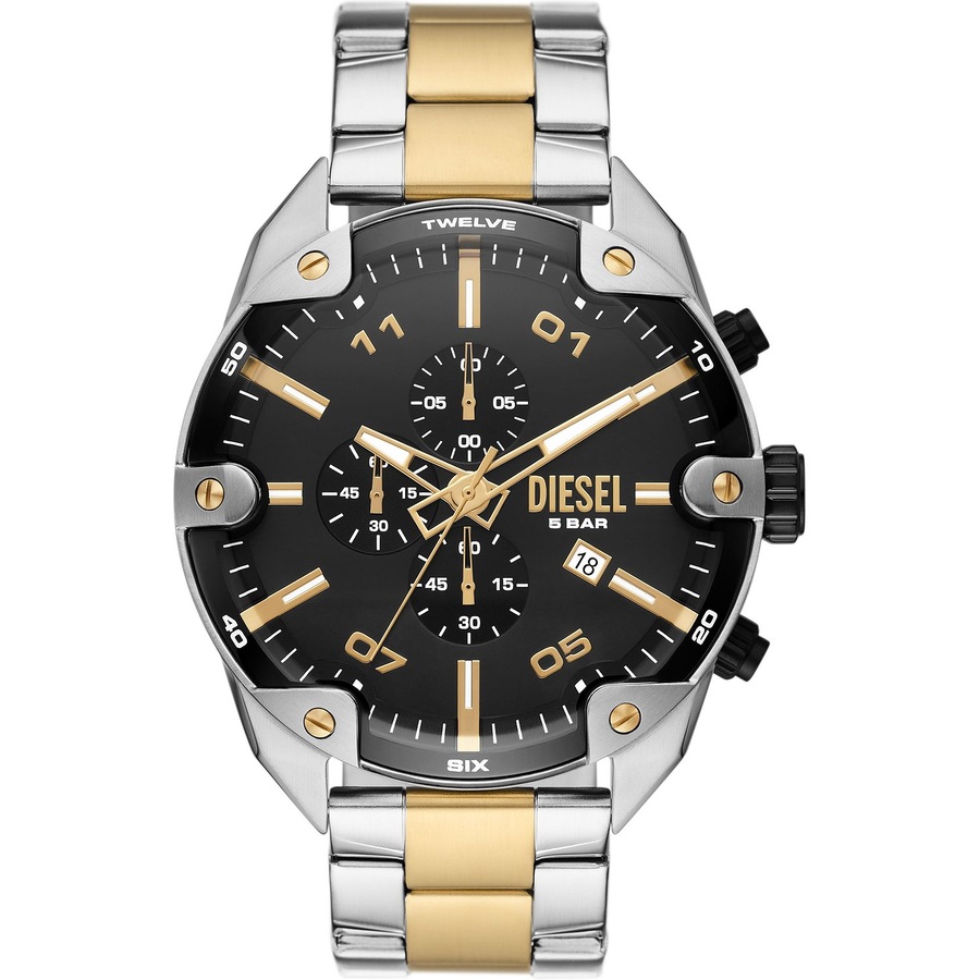 Diesel Chronograph Edelstahl bicolor Herren