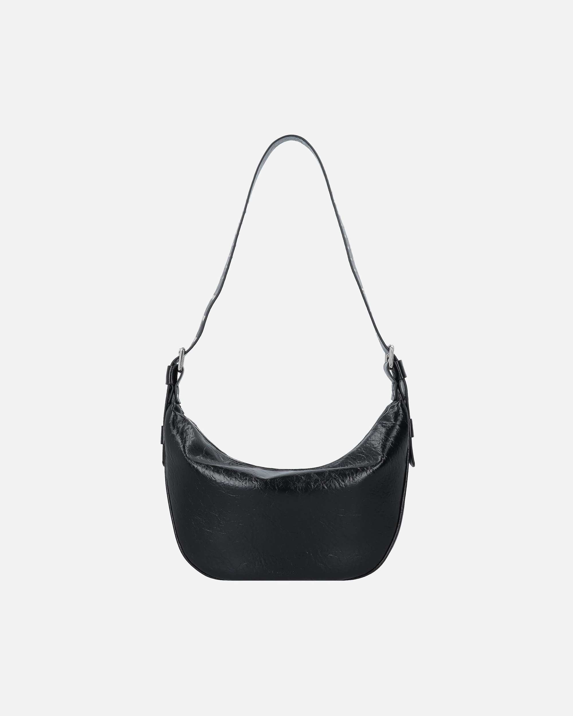 Clutch für Weiblich Seidenfelt Liinaja Schultertasche glossy black
