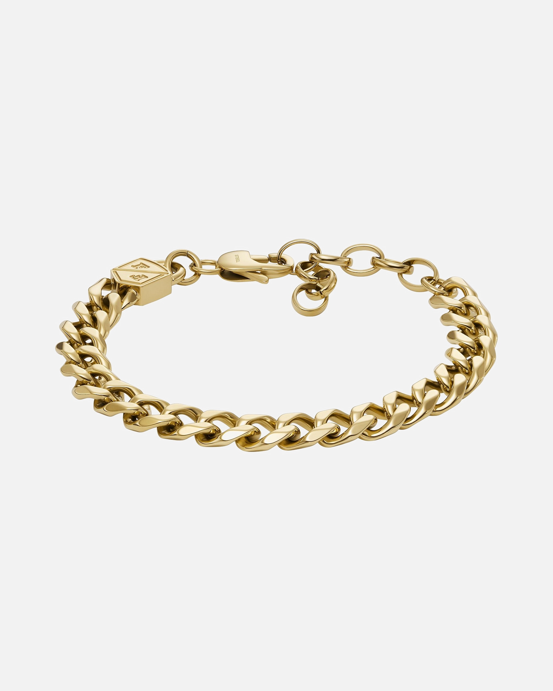 Armband für Männlich Fossil Armband Edelstahl gold