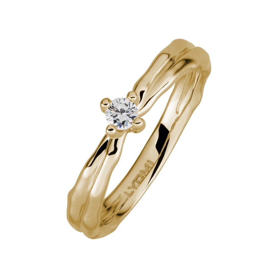 Lyomi Ring 585/- Gold Diamant Lab Grown weiß 0,10ct. 052 (16,6) Damen