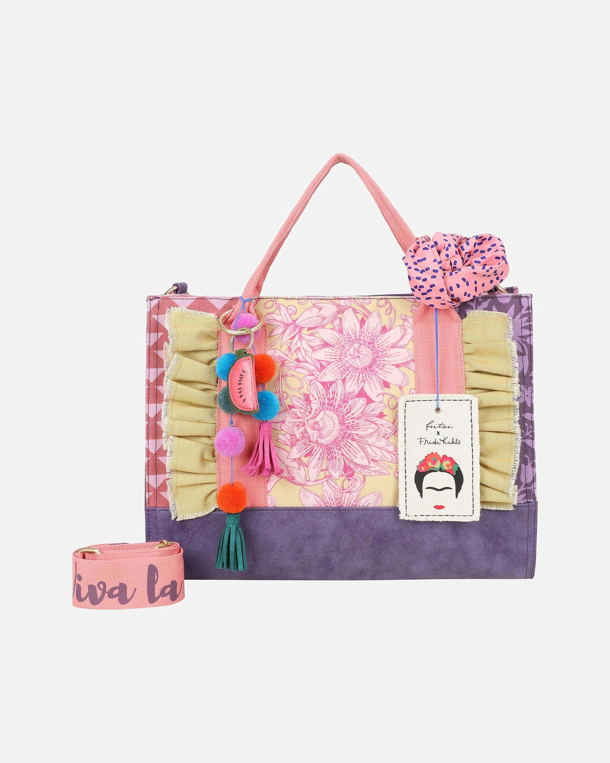 Tasche für Weiblich Fritzi aus Preußen Fritzi x Frida Kahlo Limited Schultertasche mehrfarbig