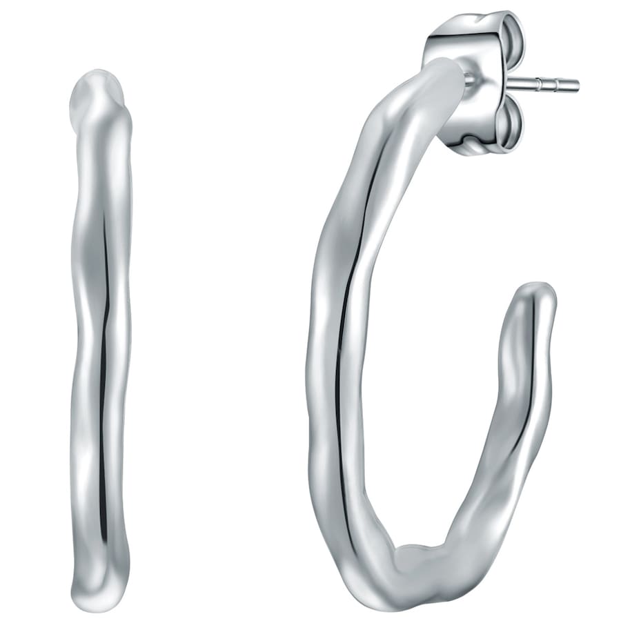 Eastside Creolen Edelstahl in Silber 24,8 mm Damen