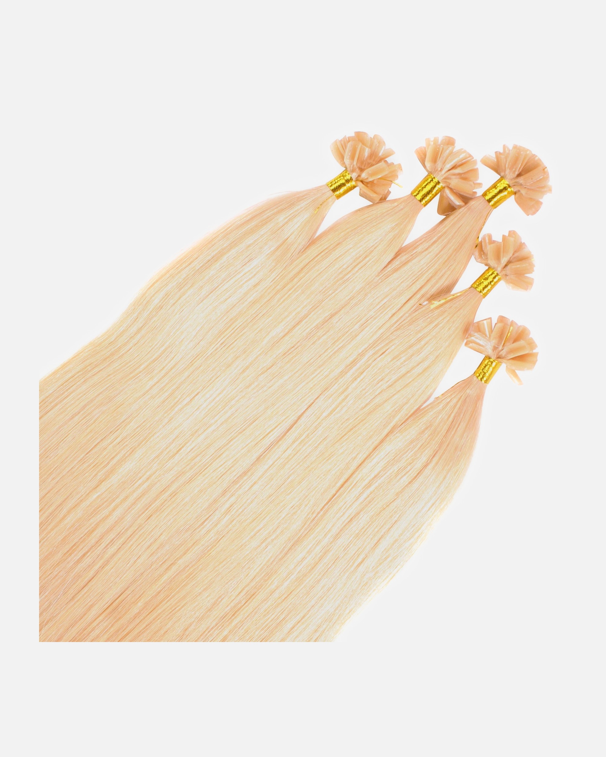 Extensions für Weiblich hair2heart Bonding Extensions Premium Echthaar #9/0 Lichtblond 1g 60cm