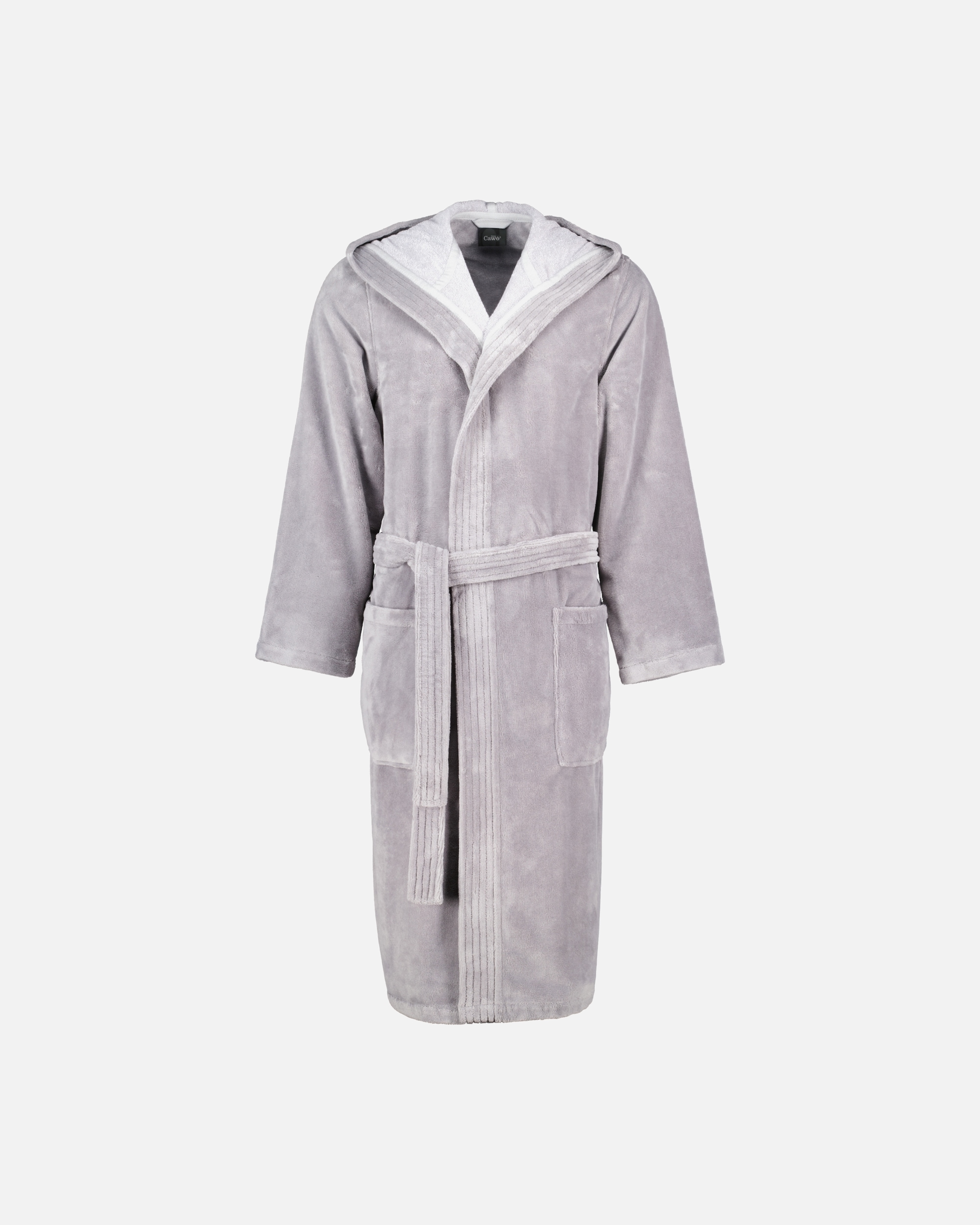 Bademantel für Männlich Cawö Cawö Bademäntel Herren Kapuze 801 graphit - 73 XL