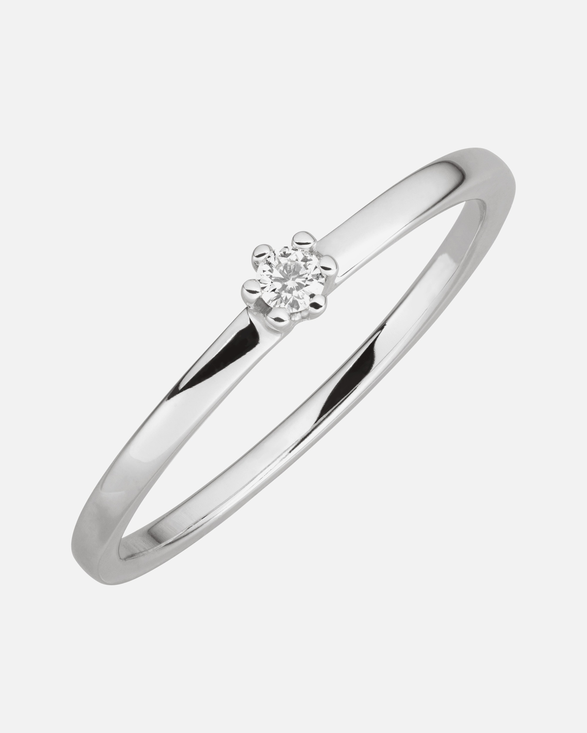 Ring für Weiblich Orolino Ring 585/- Gold Brillant weiß 0,05ct. 052 (16,6)