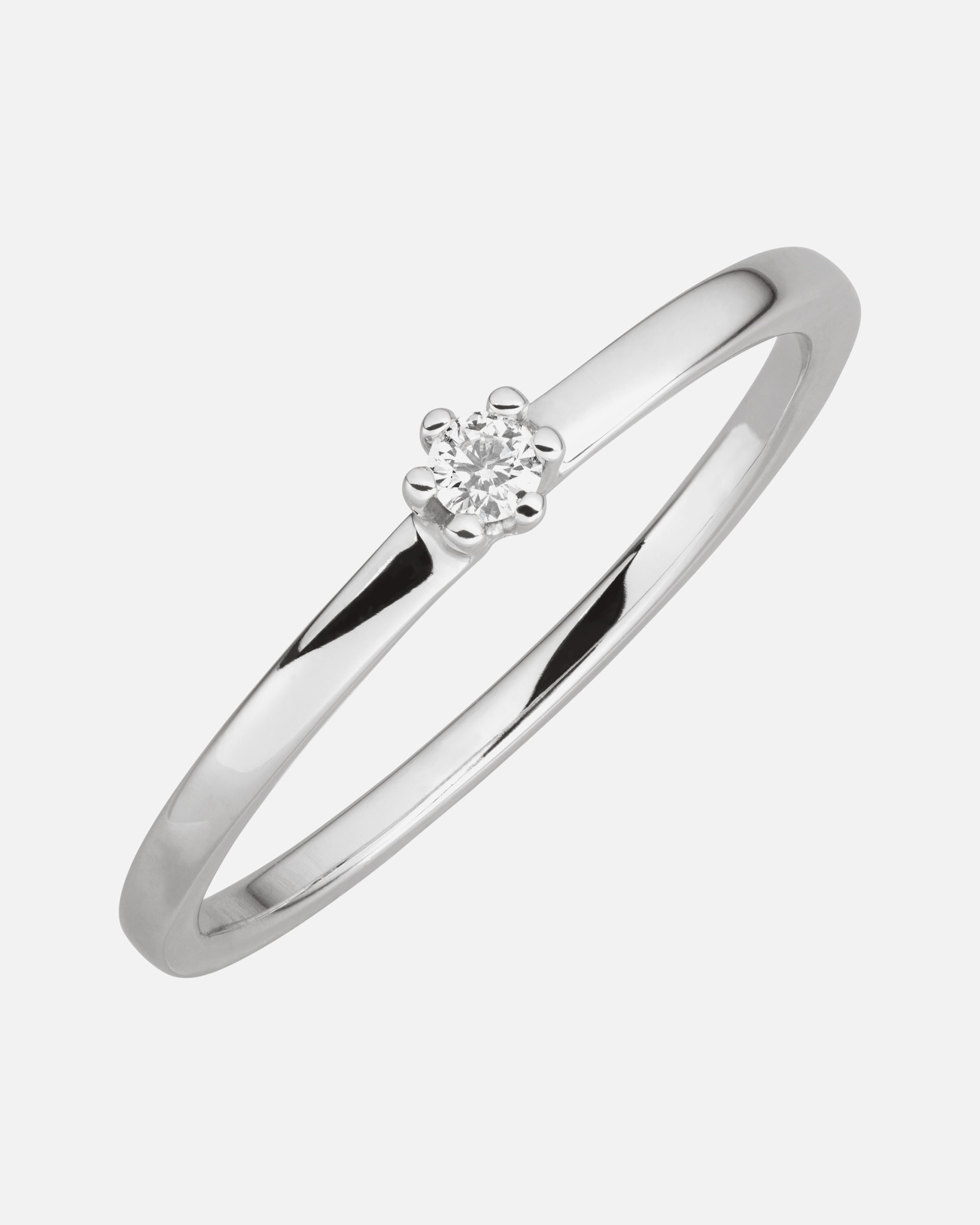 Ring für Weiblich Orolino Ring 585/- Gold Brillant weiß 0,05ct. 056 (17,8)