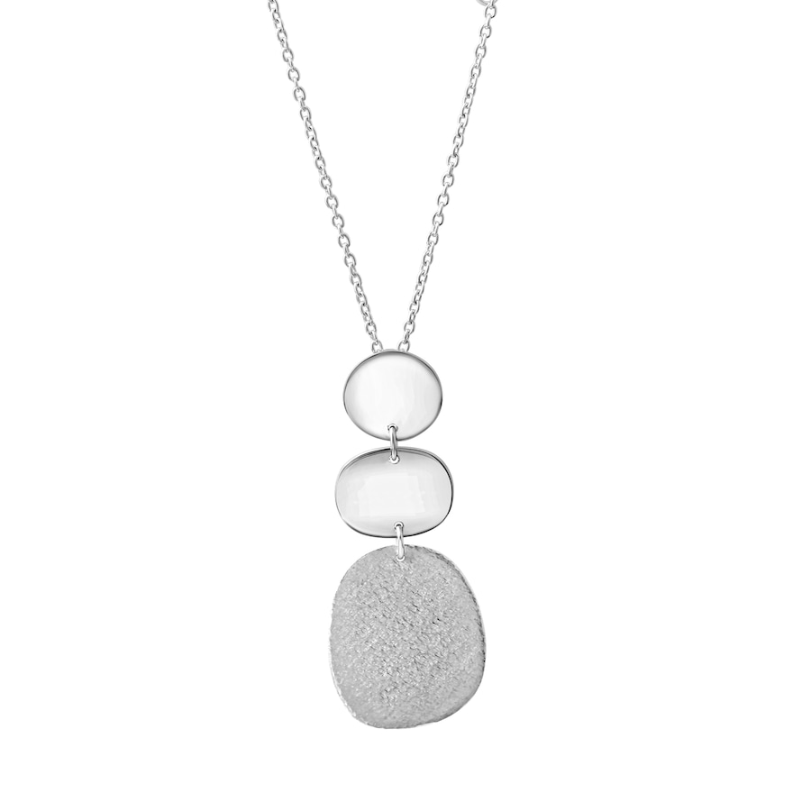 Celesta Halskette 925 Silber rhodiniert 925/- Sterling ohne Stein 45cm Weiss Damen