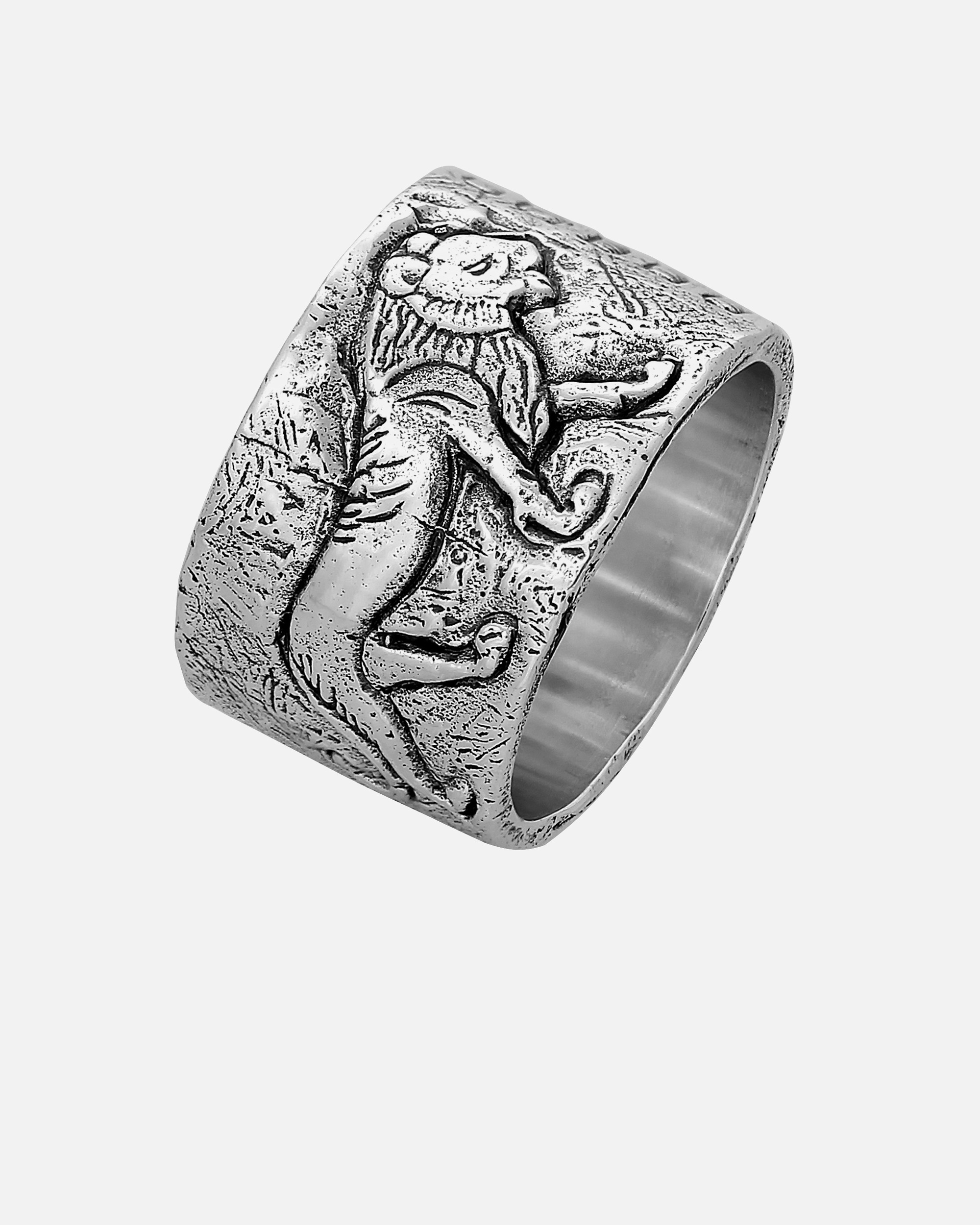 Ring für Männlich Haze & Glory Default Brand Line Bandring - Lions Eye 925 Silber 66