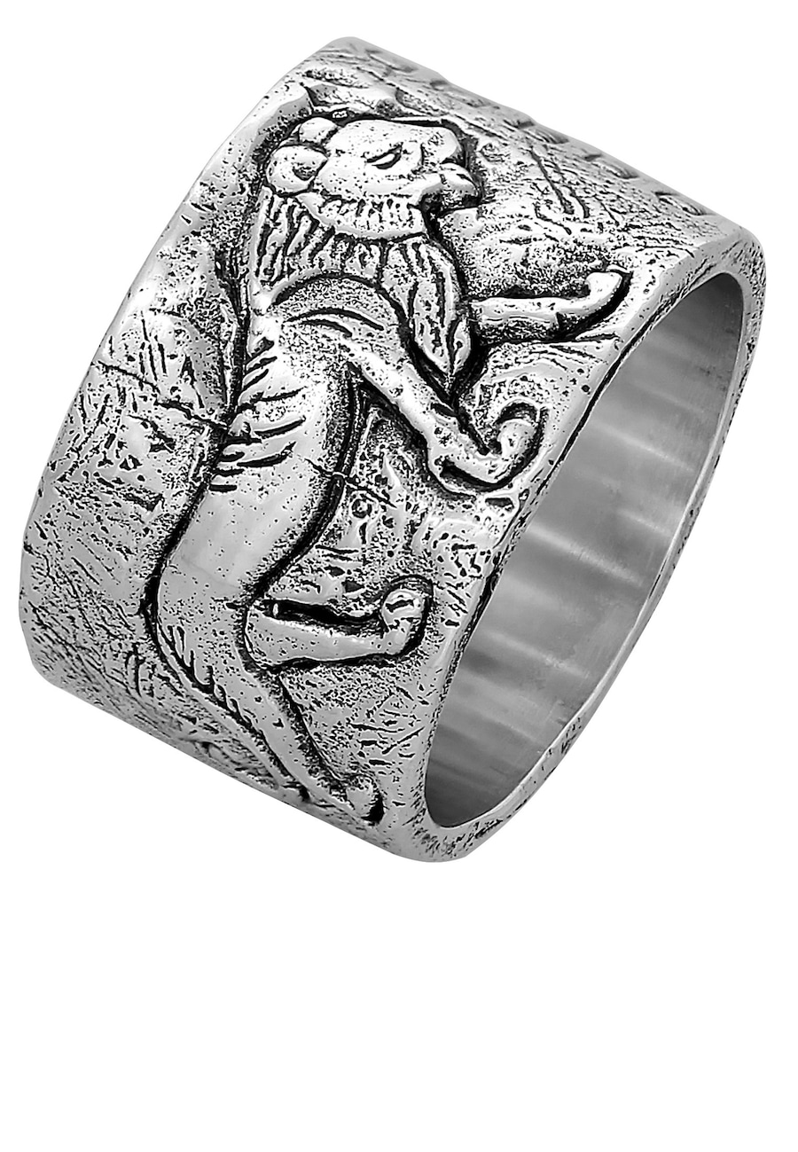 Haze & Glory Bandring - Lions Eye 925 Silber 62 Herren