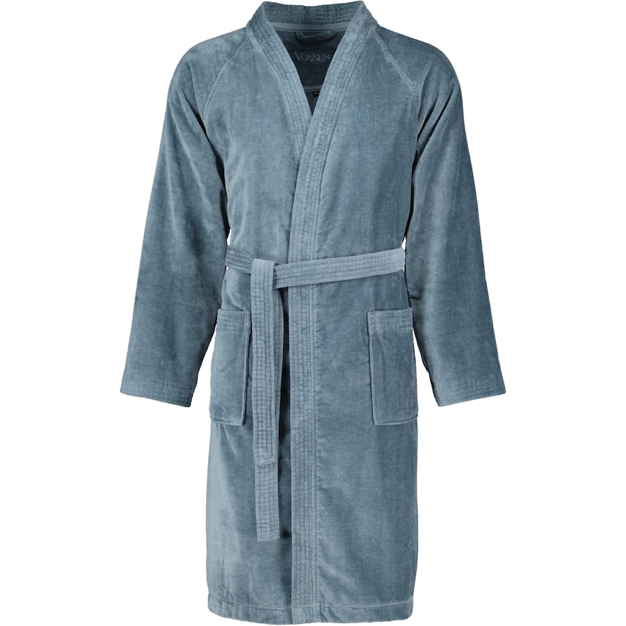 Vossen Bademäntel unisex Kimono Dallas flanell - 7400 S Weiss