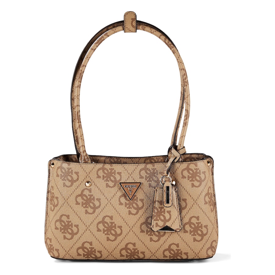 Guess Meridian II Schultertasche latte logo Braun Damen
