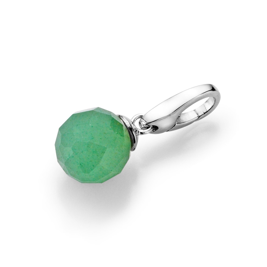 Giorgio Martello Milano Charm Aventurin Kugel mit Symbolkraft, Silber 925 Onesize Damen