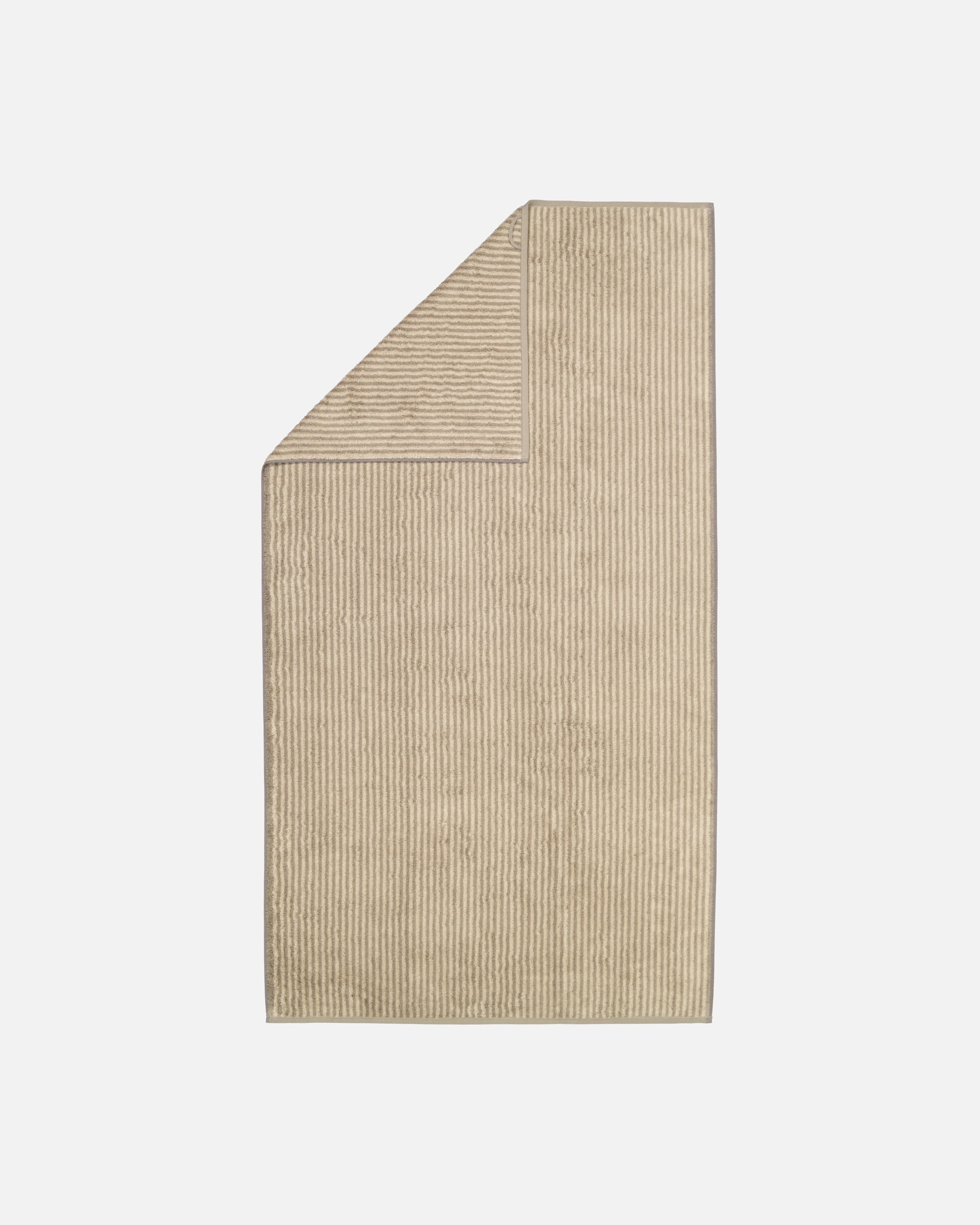 Handtuch für Unisex Cawö Cawö Handtücher Two-Tone Stripes 480 graphit - 70 Duschtuch 80x150 cm