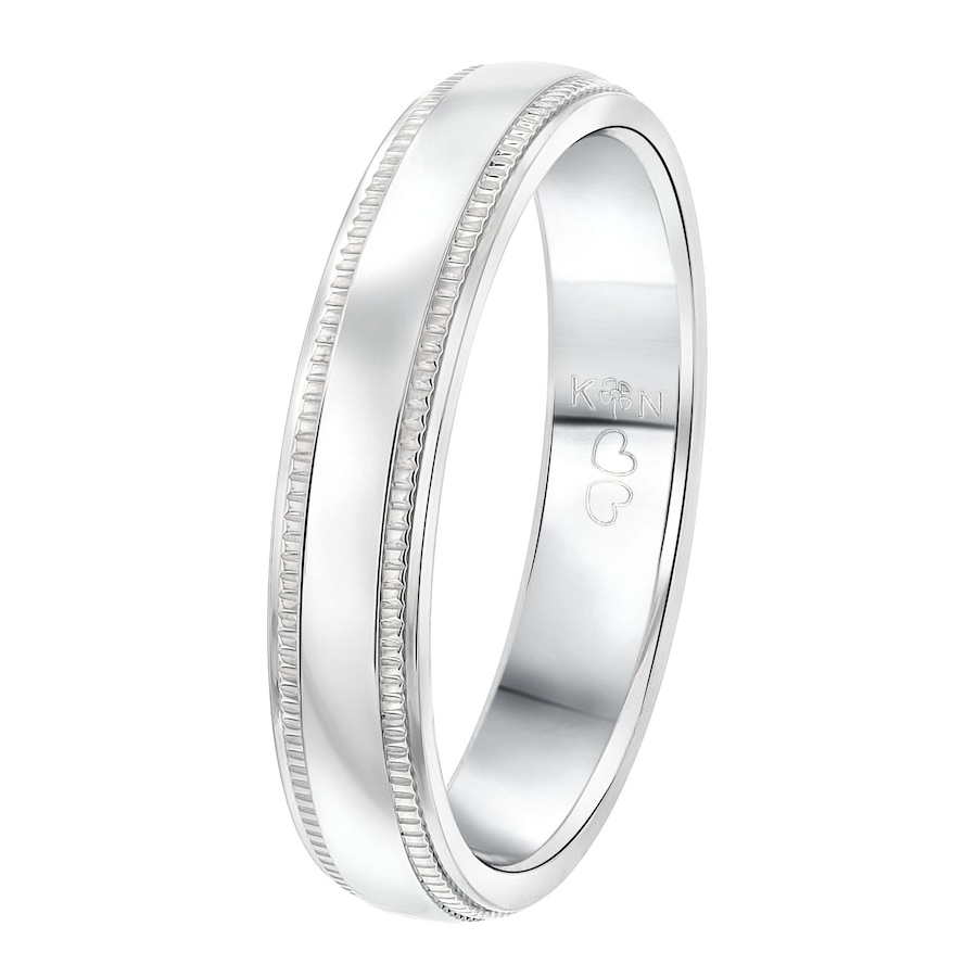 Lucardi Ringe 'Marbella' Stahl - silbern 62mm Herren