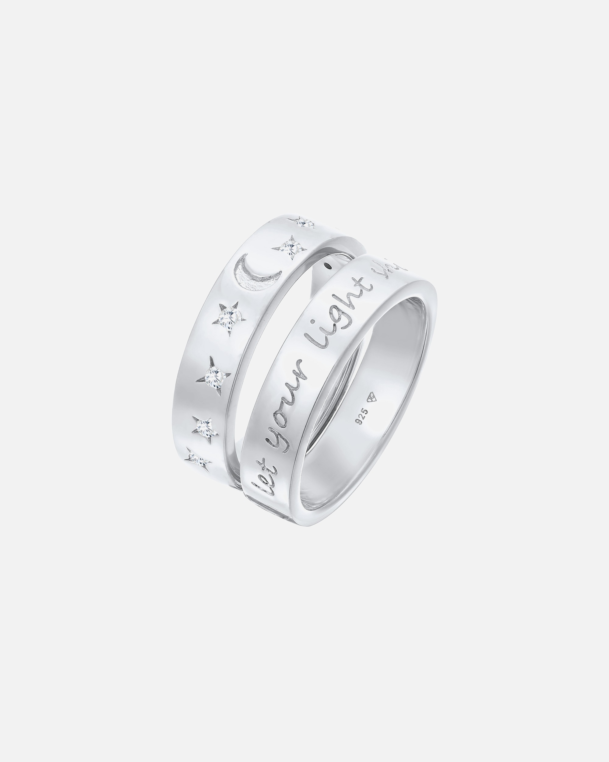 Ring für Weiblich Elli Mond Stern - Let Your Light Shine 925 Silber 56