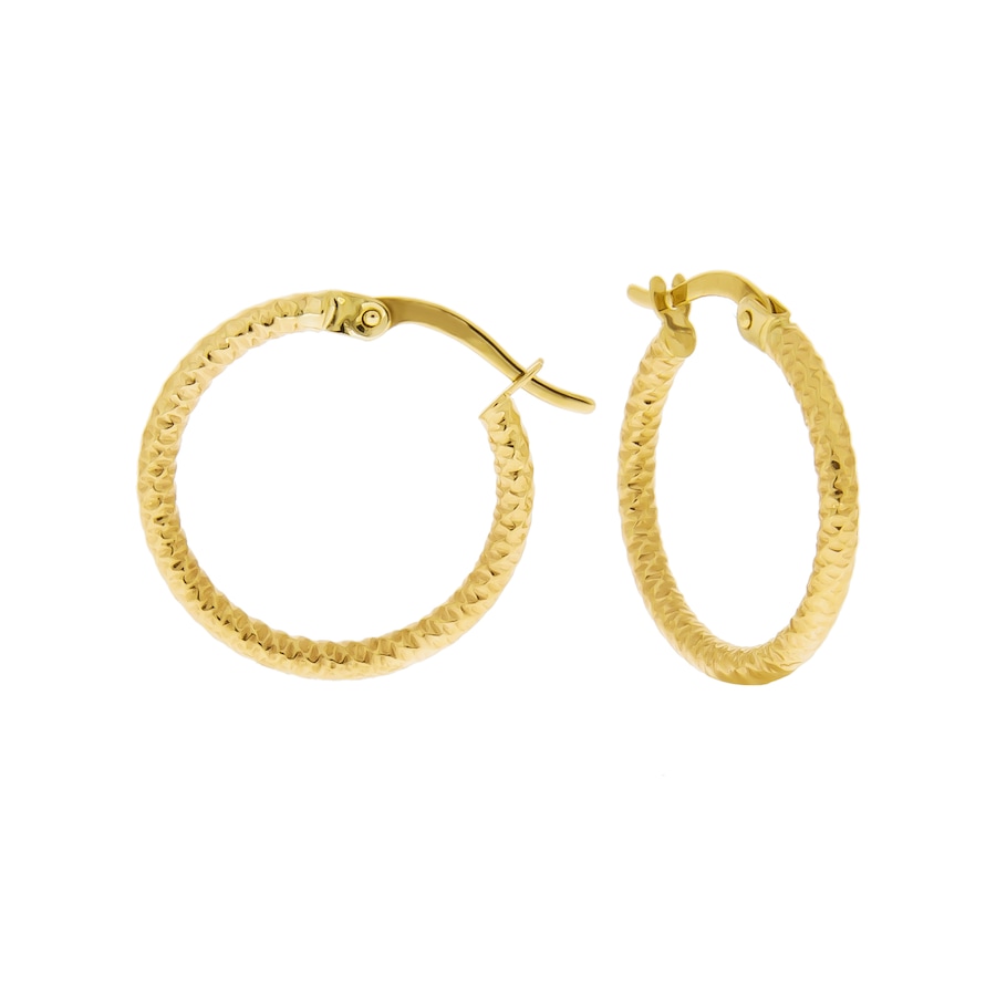 Fascination by Ellen K. Ohrringe 375/- Gold ohne gelb vergoldet Damen