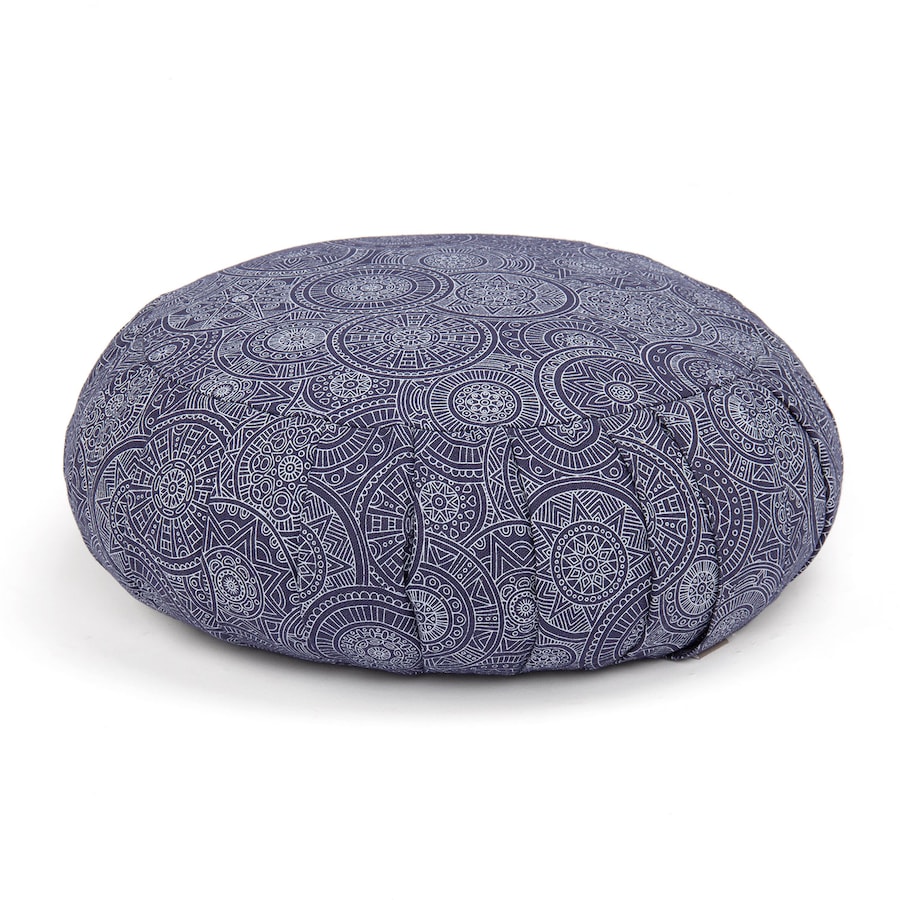 bodhi Maharaja Collection: Meditationskissen ZAFU Mandala, dunkelblau