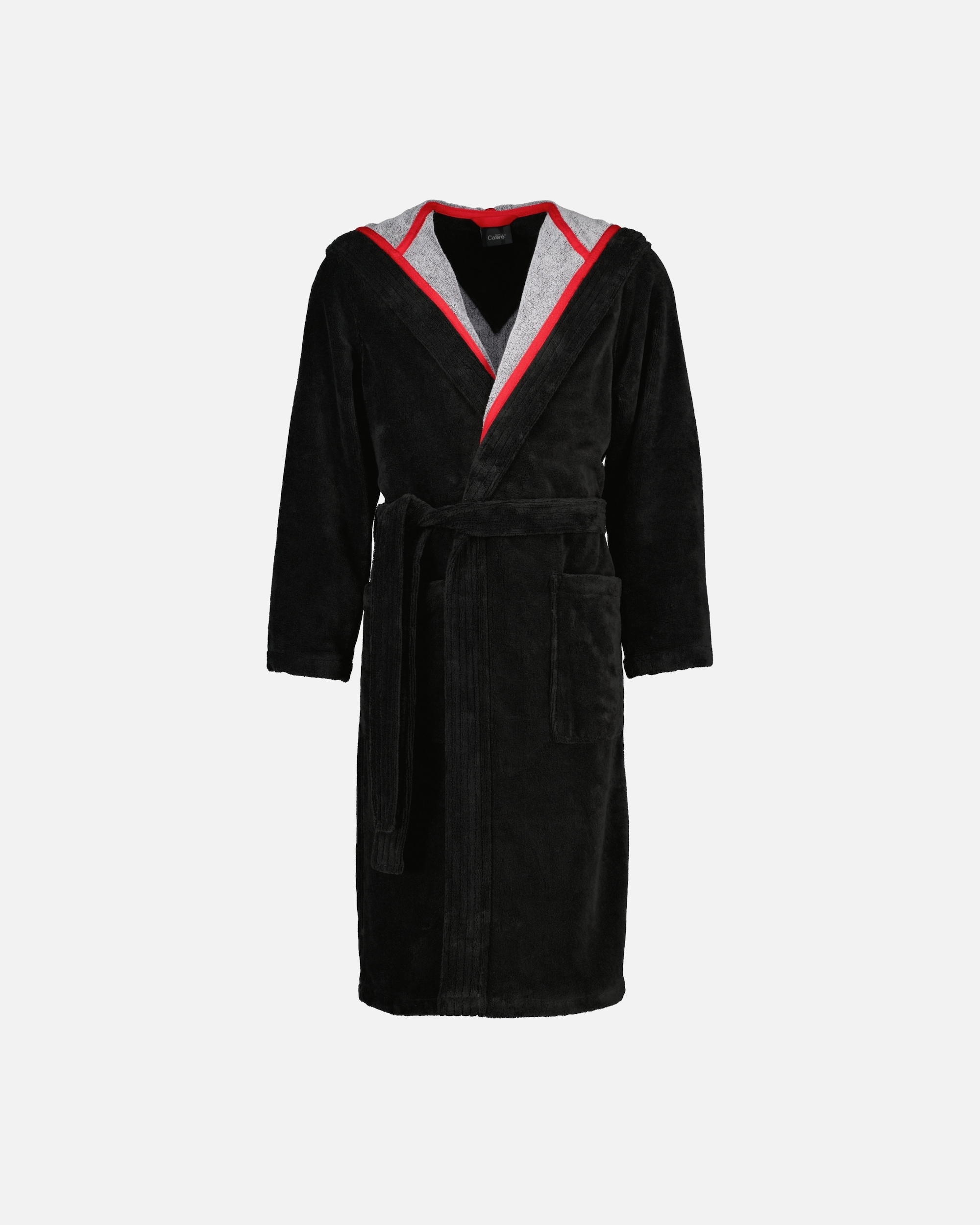 Bademantel für Männlich Cawö Cawö Bademäntel Herren Kapuze Doubleface 831 lava - 97 L