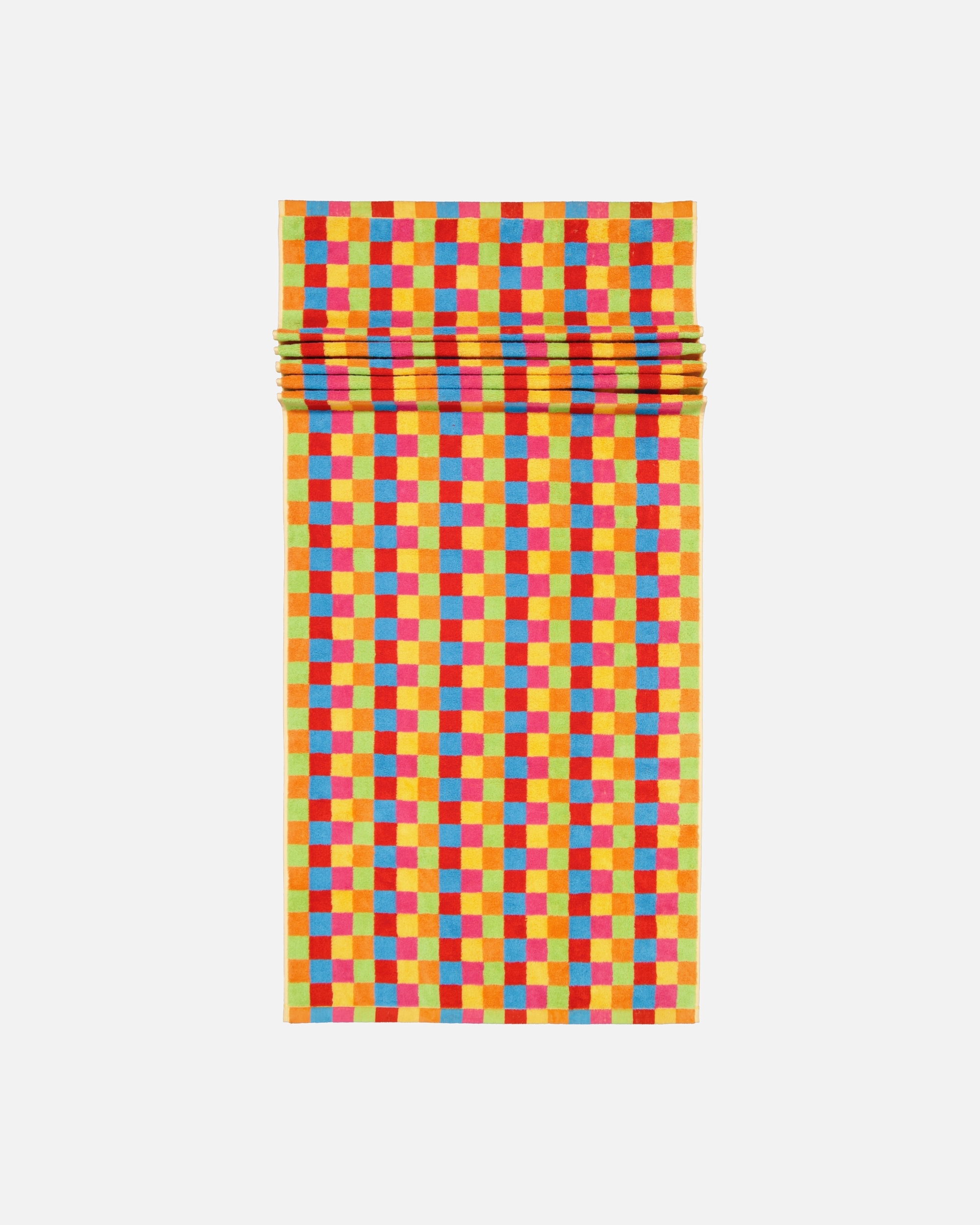 Handtuch für Unisex Cawö Cawö Handtücher Life Style Karo 7017 multicolor - 25 Saunatuch 70x180 cm