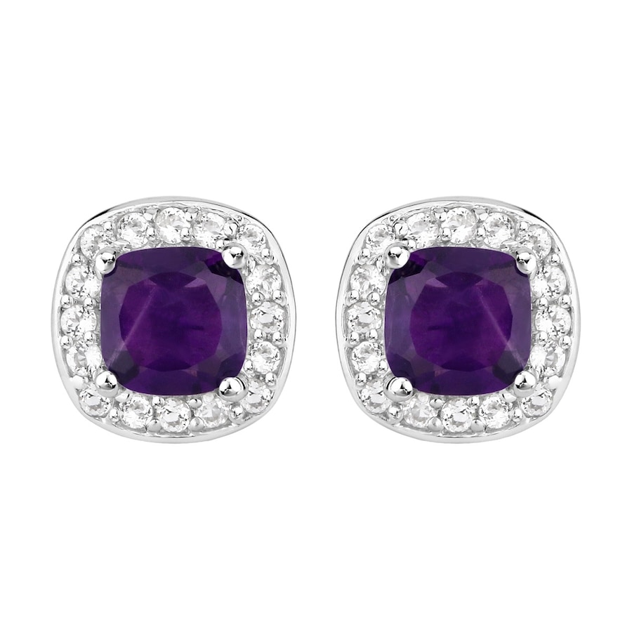 Rafaela Donata Ohrringe Sterling Silber Granat in Purple Damen