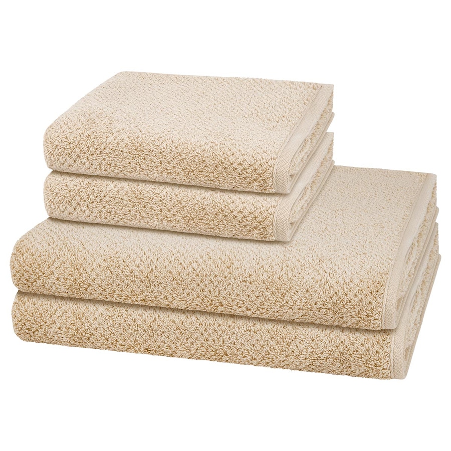 Cawö Handtuch-Set Pure (4-teilig) Beige Nude